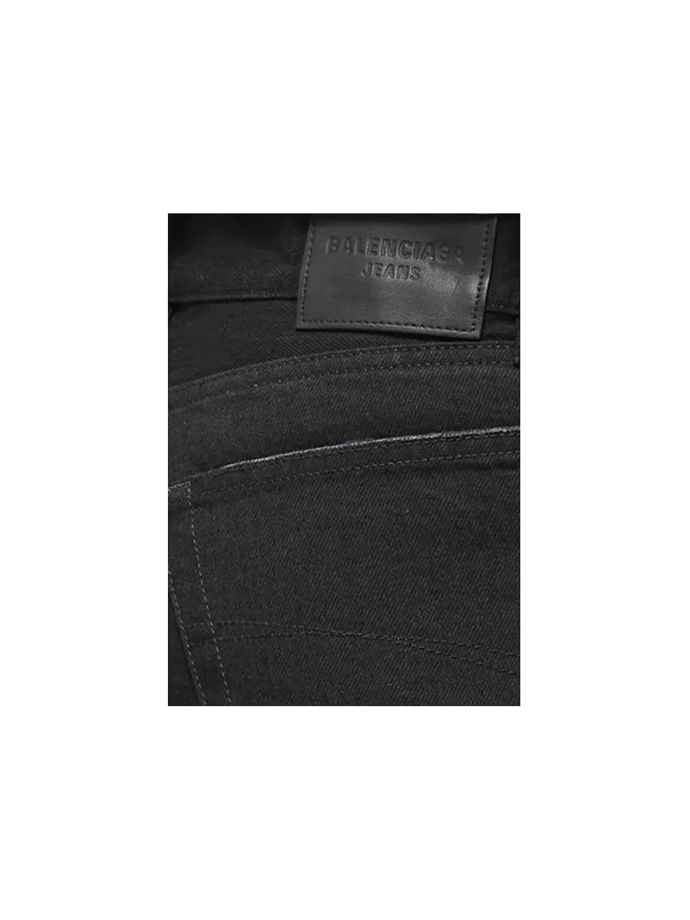 Мужские джинсы Slim Fit Balenciaga — изображение 2 из 2, черный