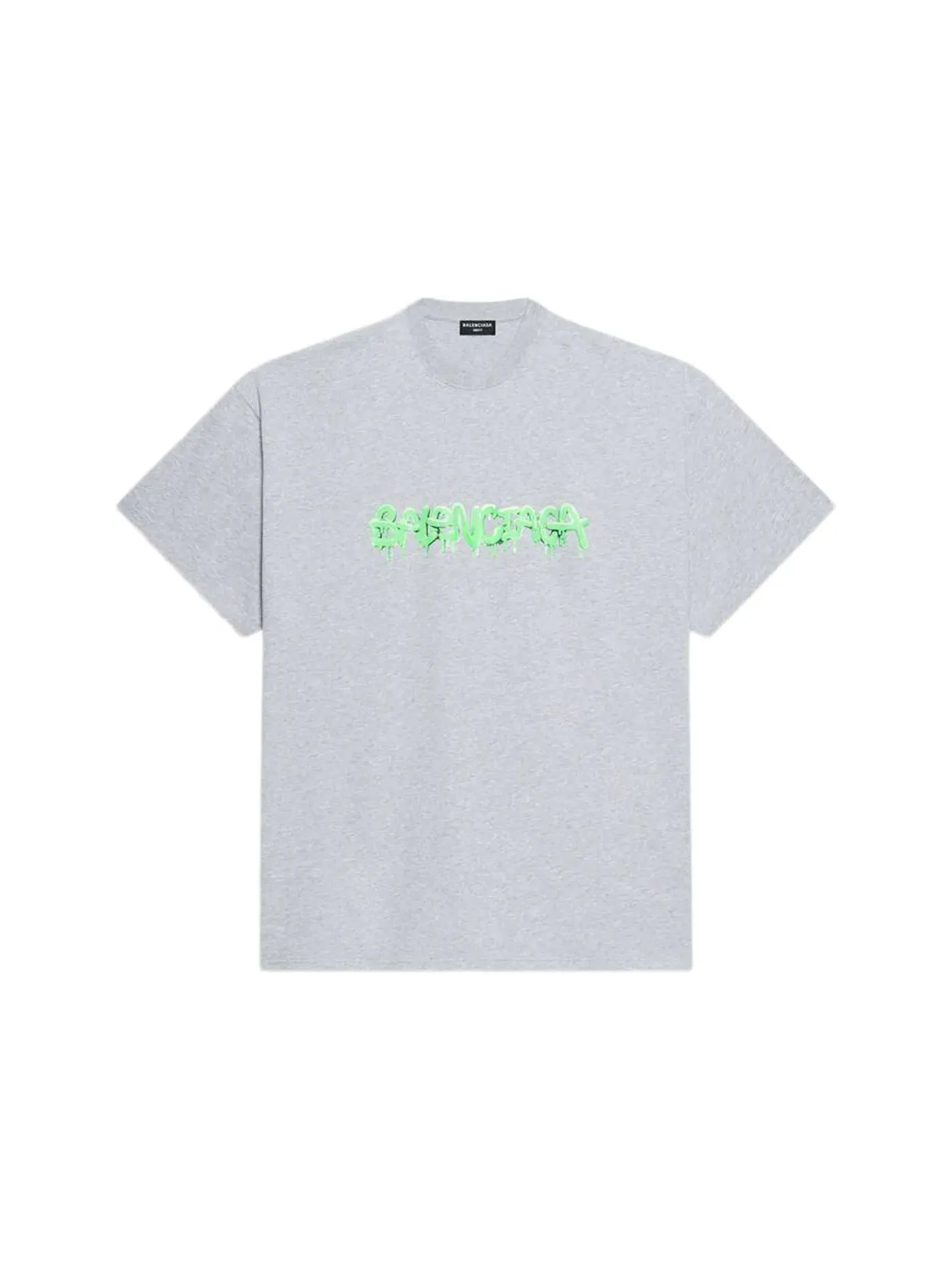 Мужская футболка оверсайз Slime Balenciaga — изображение 1 из 2, серый/зеленый