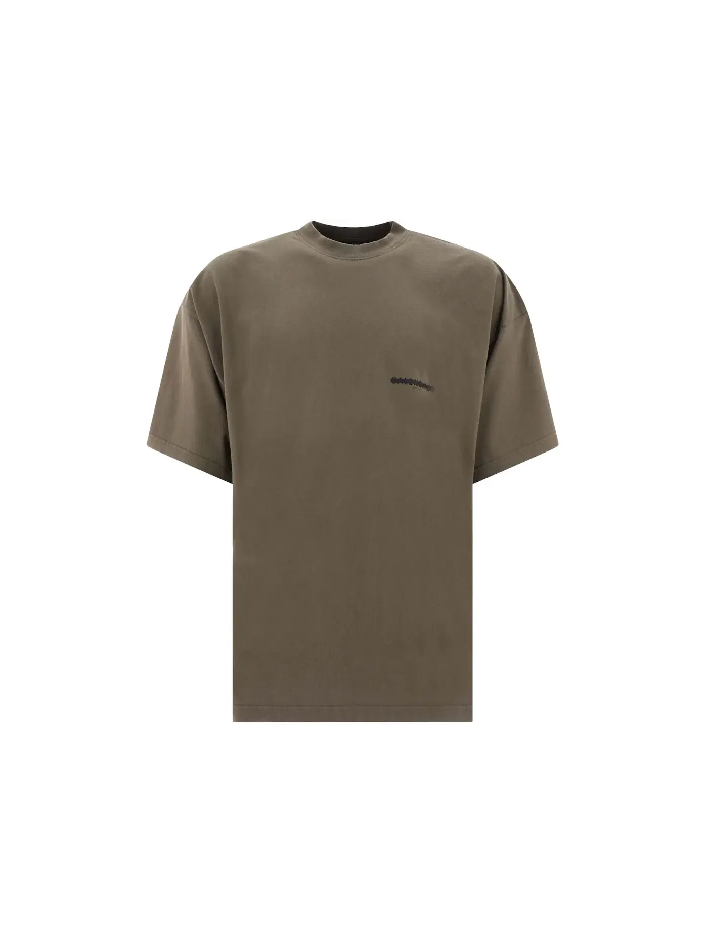 Мужская футболка с принтом T-Shirt Balenciaga — изображение 1 из 3, зеленый