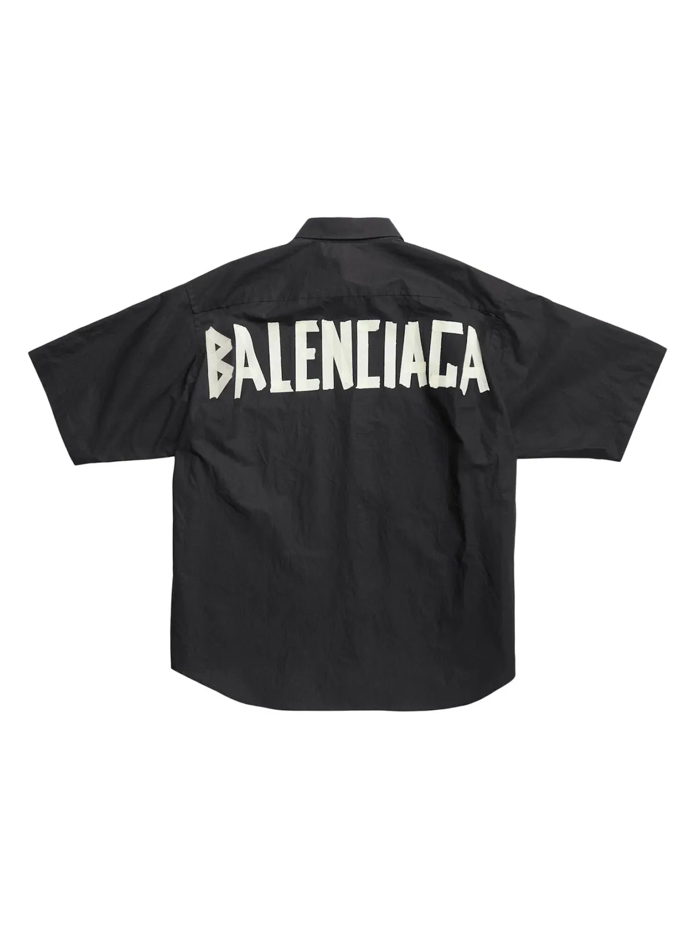 Мужская футболка с коротким рукавом с принтом Balenciaga Tape Type — изображение 1 из 2, белый