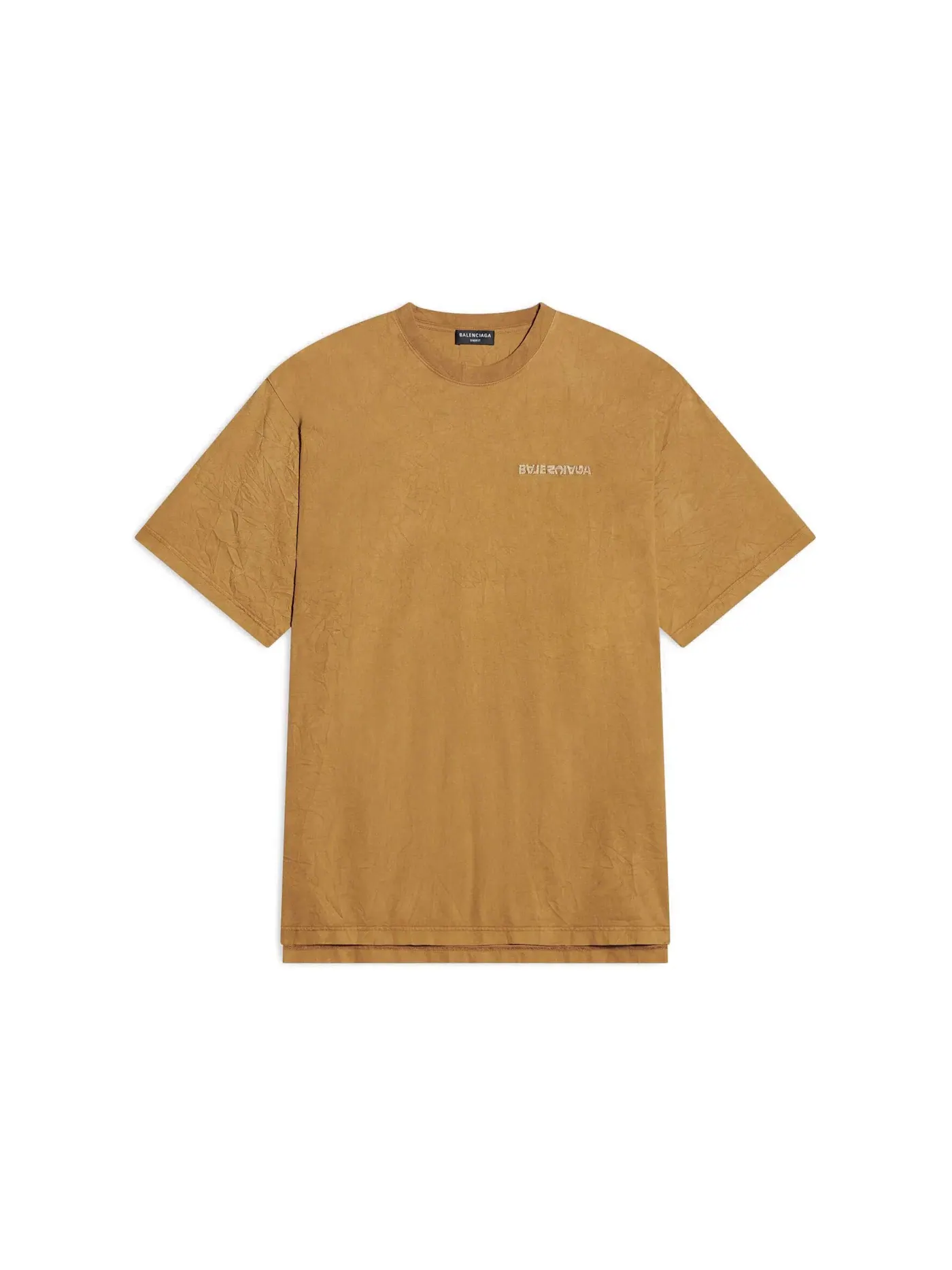 Мужская футболка с разрезом Turn Slit T-Shirt Balenciaga — изображение 1 из 2, бежевый