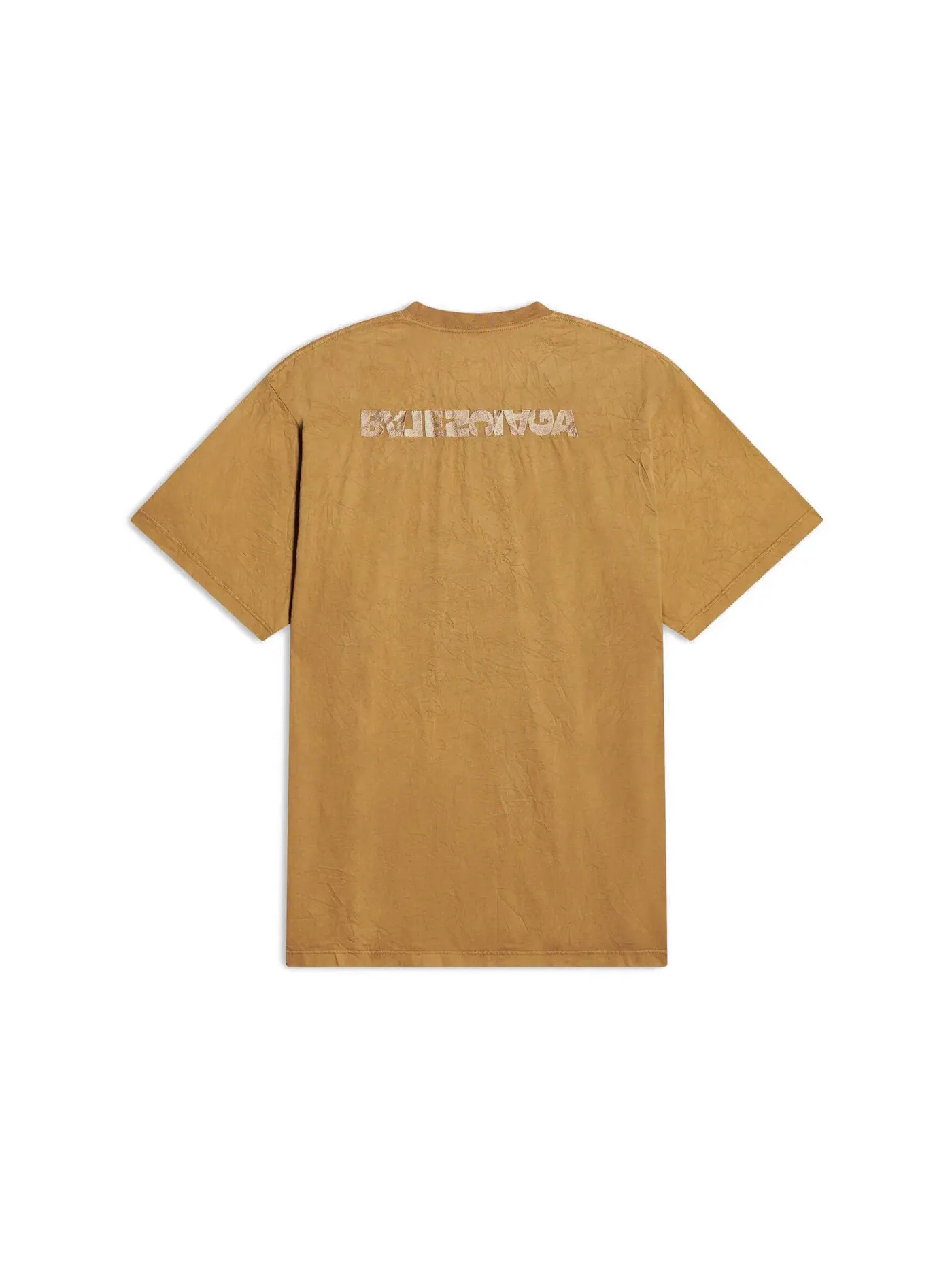 Мужская футболка с разрезом Turn Slit T-Shirt Balenciaga — изображение 2 из 2, бежевый