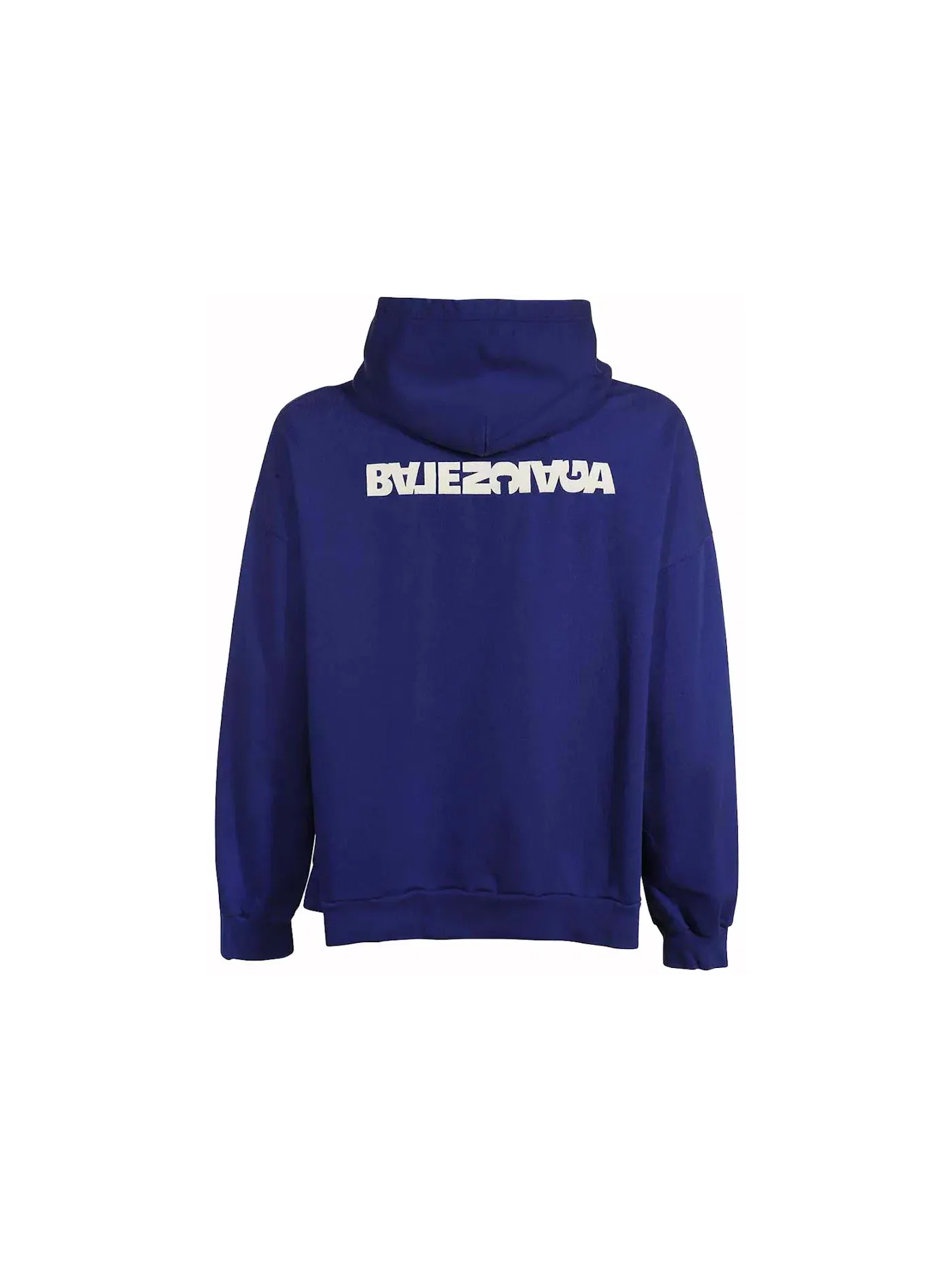 Мужской худи с принтом Balenciaga Wide Fit Logo — изображение 2 из 2, синий
