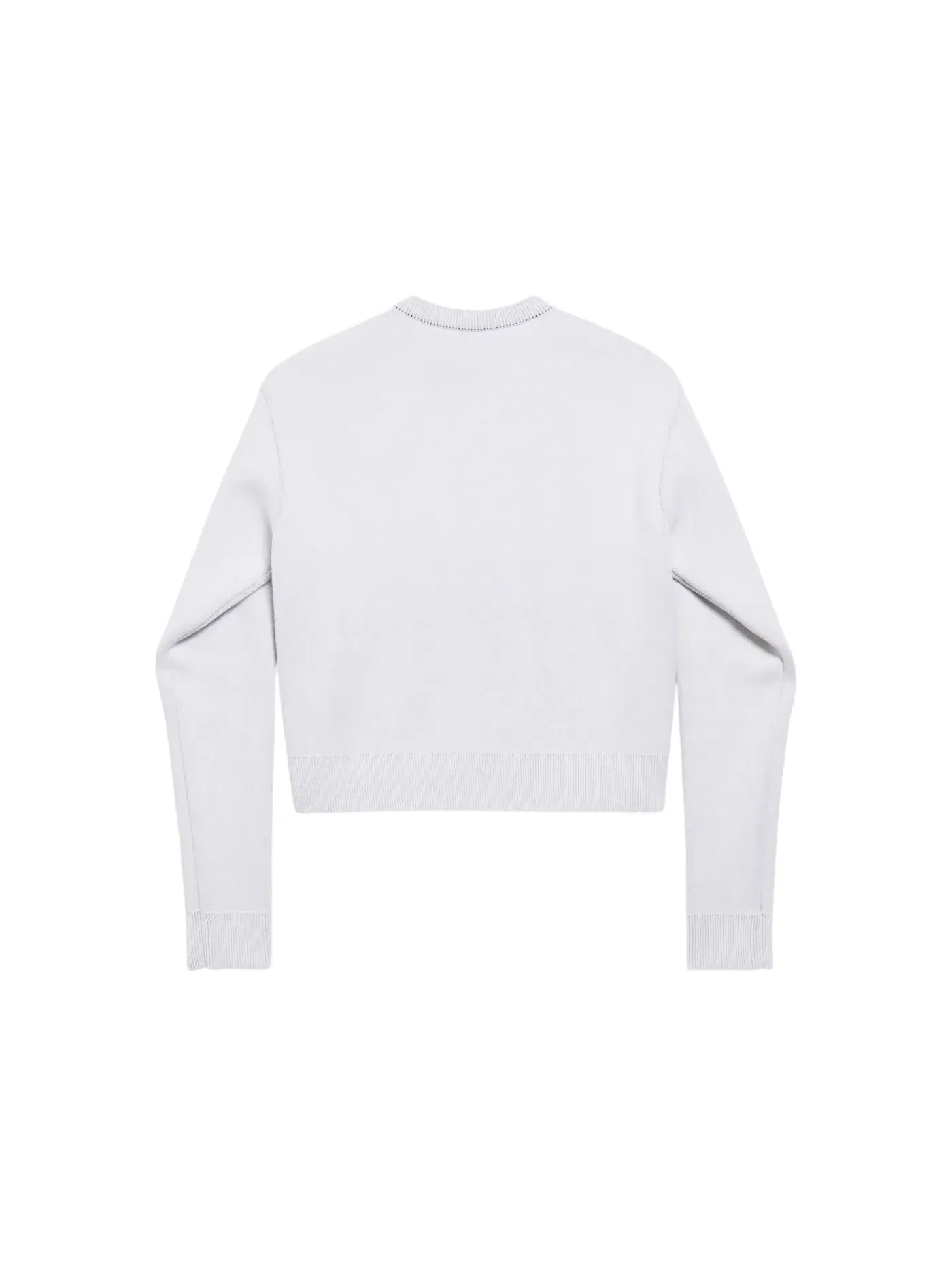 Женский свитшот с капюшоном укороченный 3B Sports Icon Crewneck Balenciaga — изображение 2 из 2, белый/черный