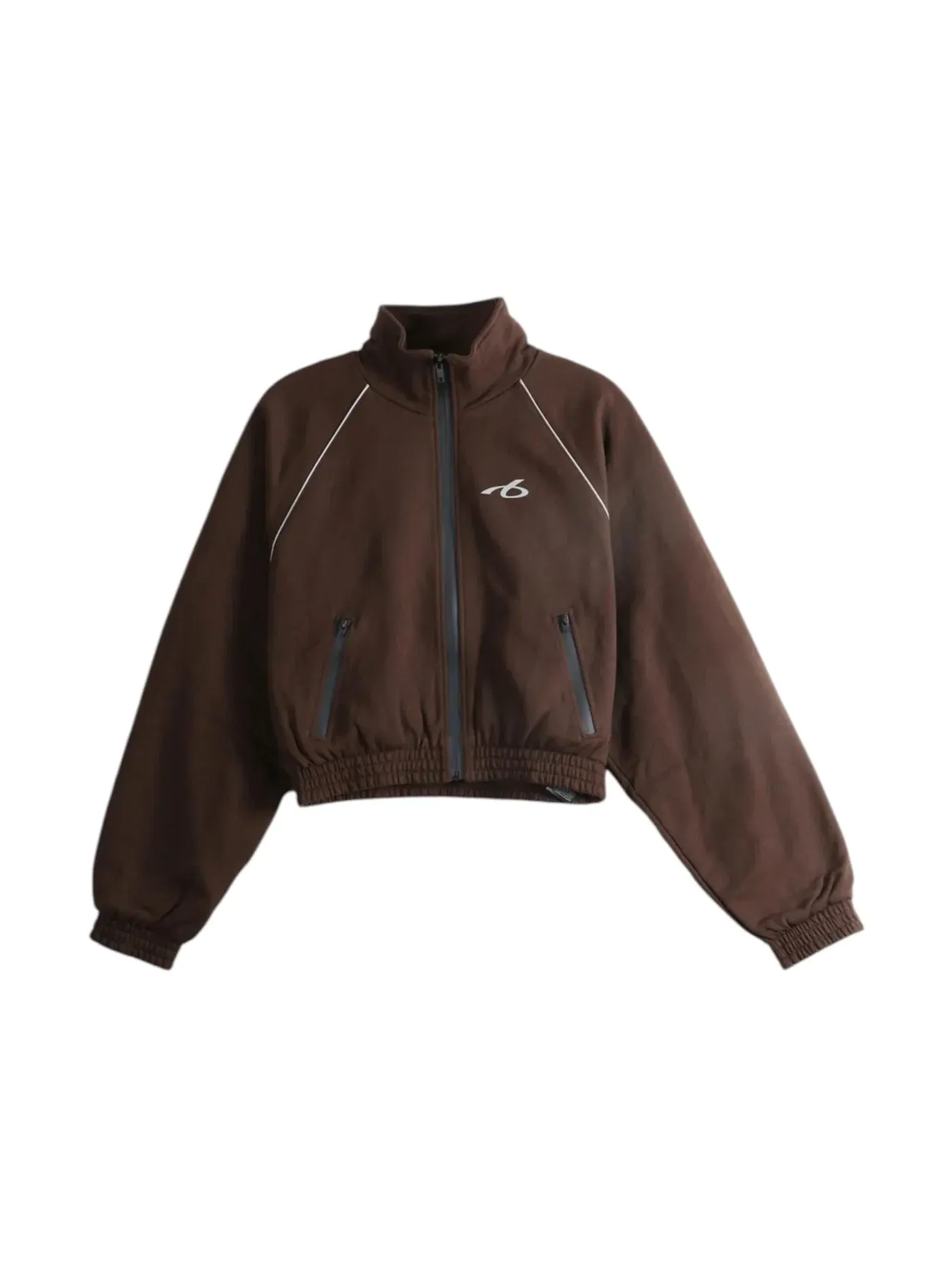 Женская куртка из футера с принтом Balenciaga, Moka — изображение 1 из 1