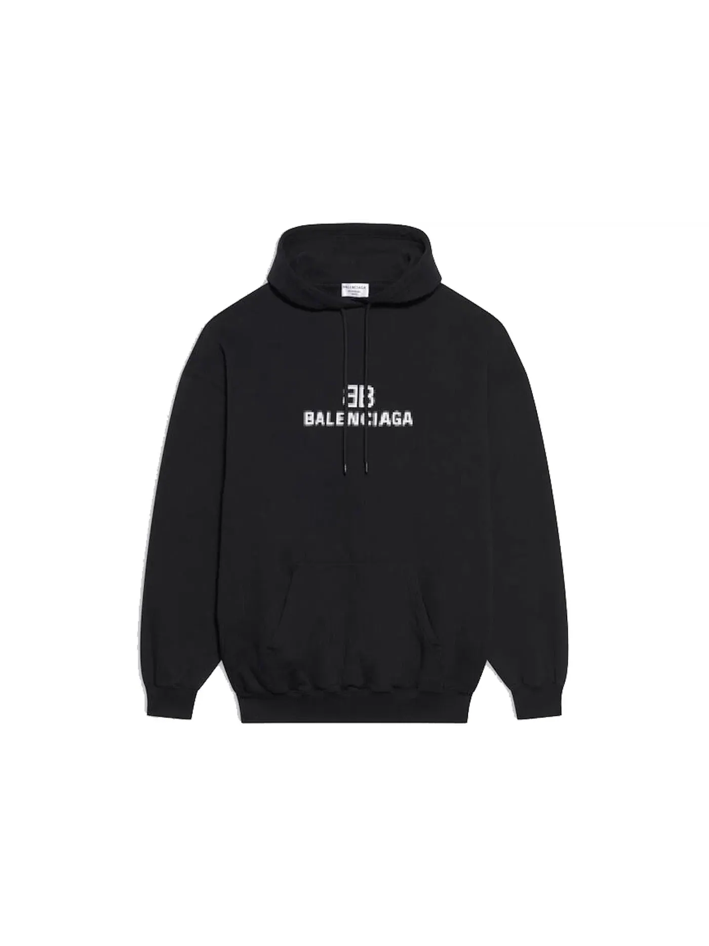 Женский худи среднего размера BB Pixel Balenciaga — изображение 1 из 1, черный