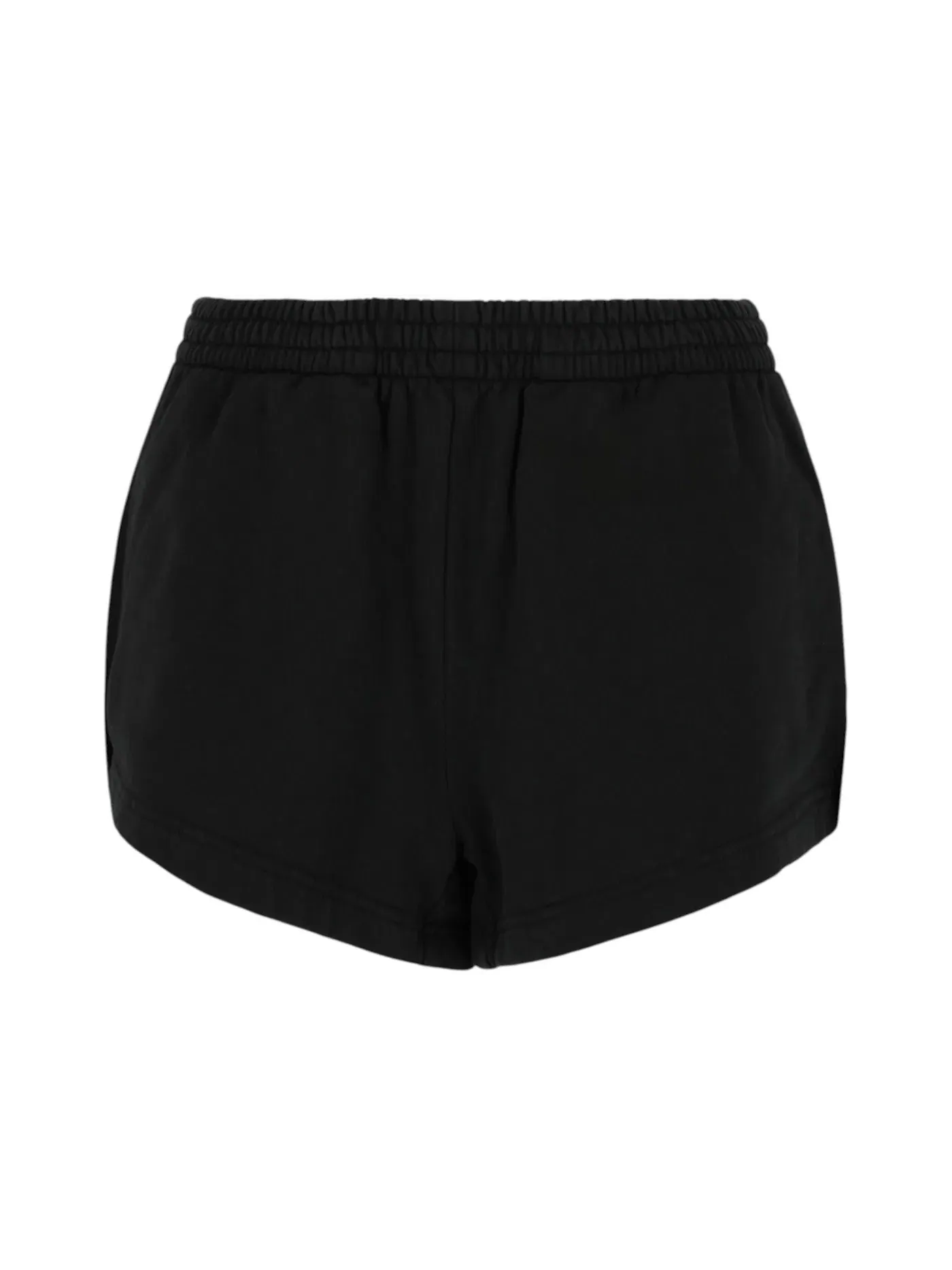Женские шорты из флиса с эффектом потертости Running Shorts Balenciaga — изображение 1 из 3, черный