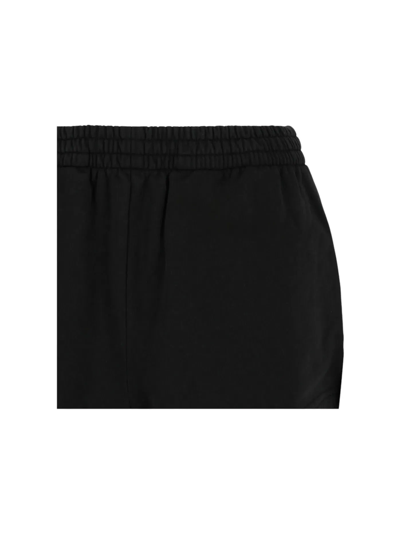Женские шорты из флиса с эффектом потертости Running Shorts Balenciaga — изображение 3 из 3, черный
