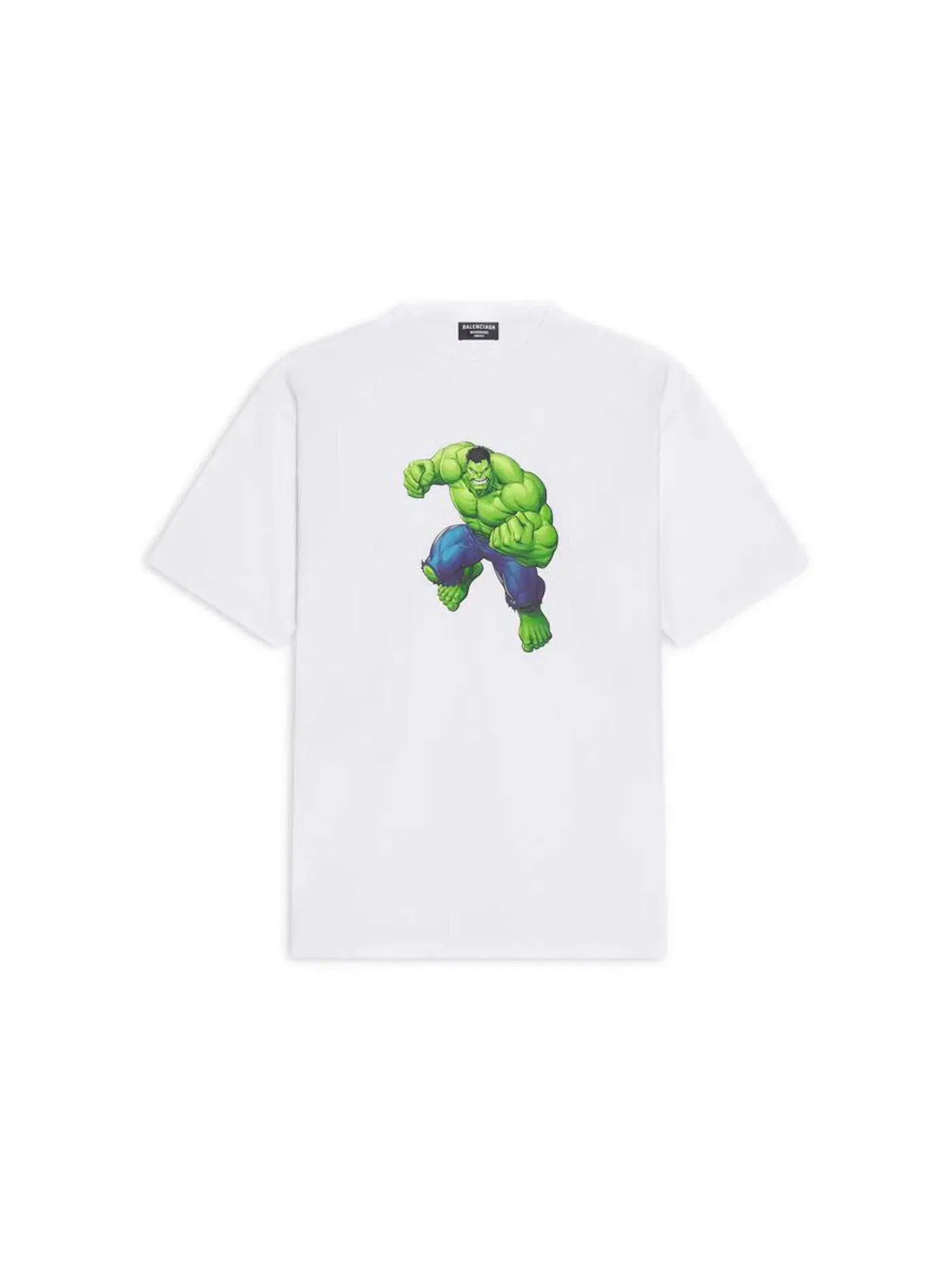 Женская футболка с принтом Hulk 2021 MARVEL Balenciaga — изображение 1 из 1, белый