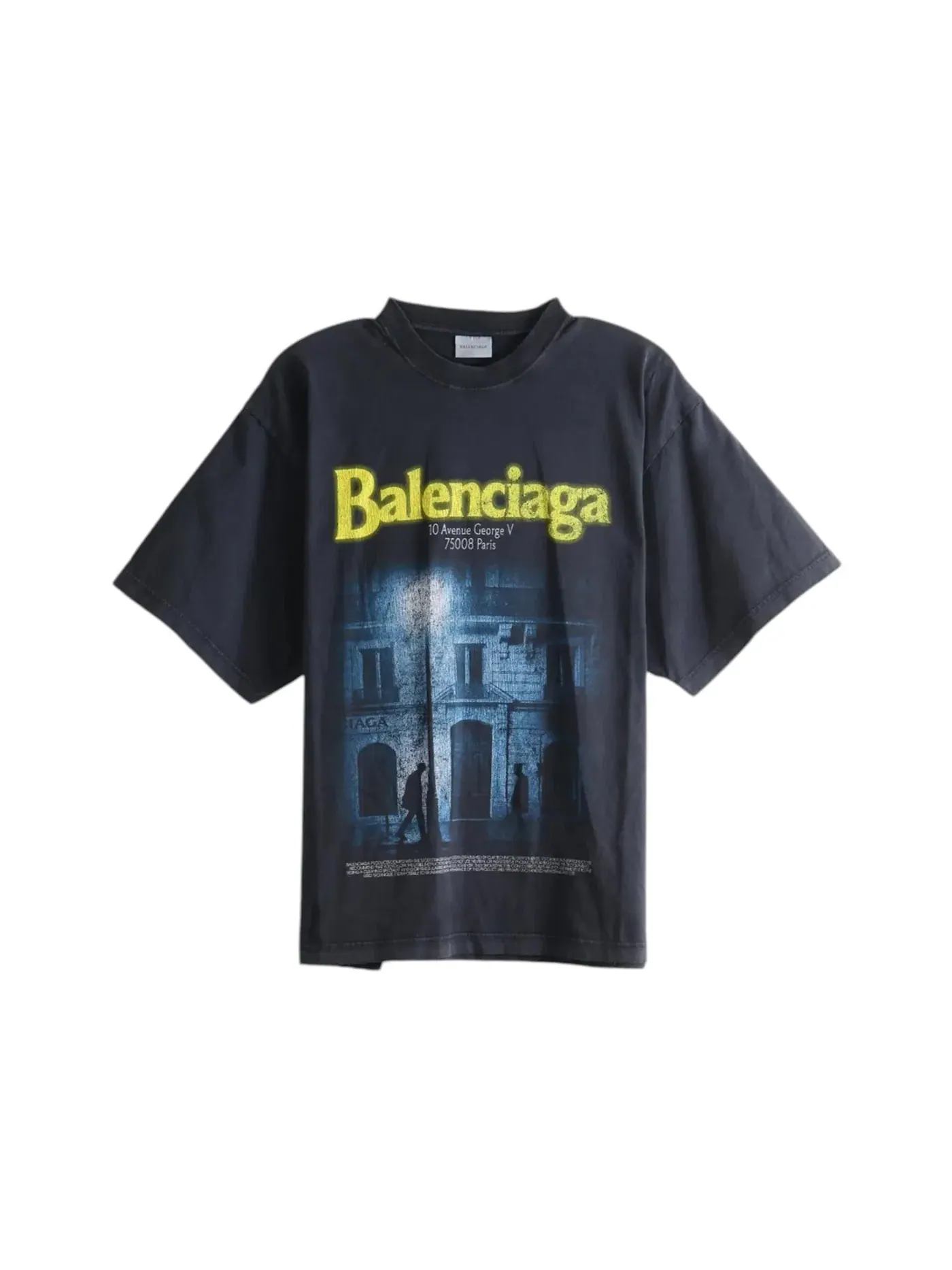 Женская футболка свободного кроя Balenciaga — изображение 1 из 1, фиолетовый