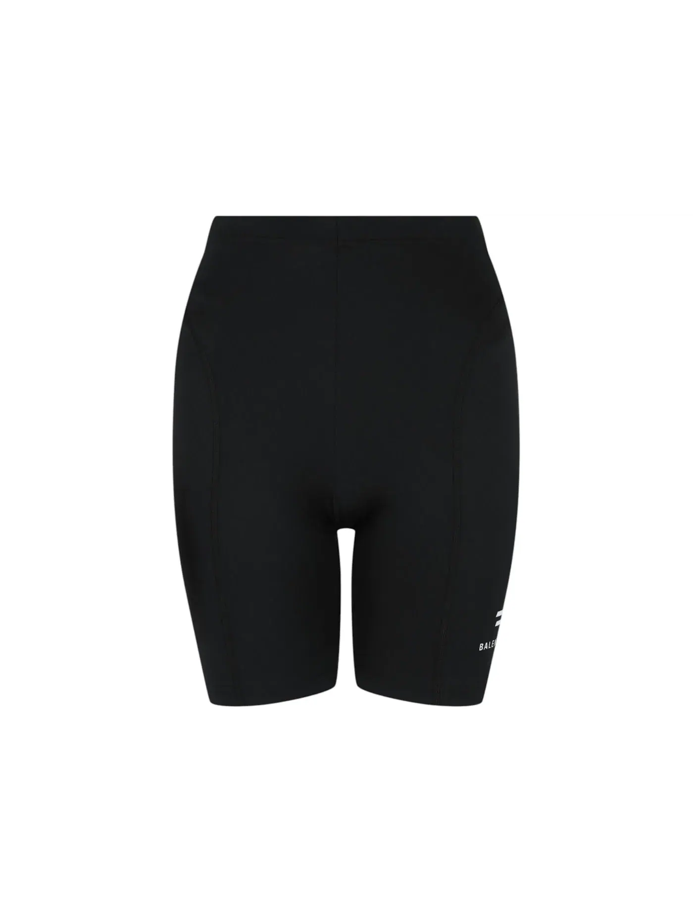 Женские велосипедные шорты с логотипом Athletic Cycling Shorts Balenciaga — изображение 1 из 3, черный/белый