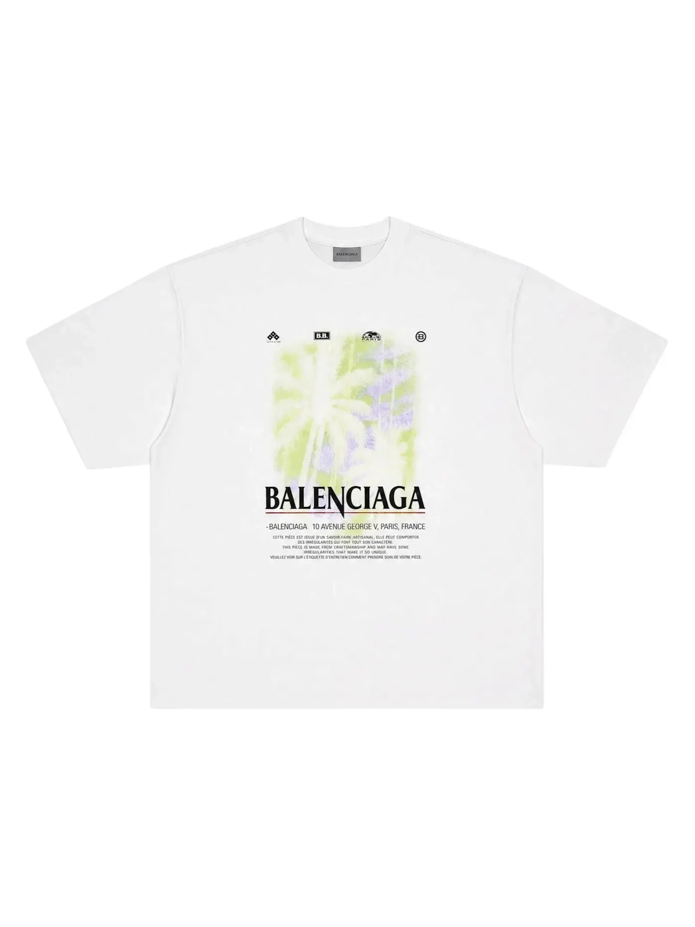 Женская футболка с логотипом Balenciaga — изображение 1 из 1, белый