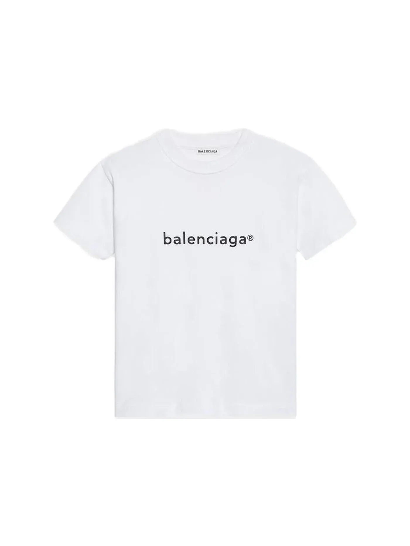 Женская футболка с принтом Balenciaga New Copyright Fitted T-shirt — изображение 1 из 1, белый