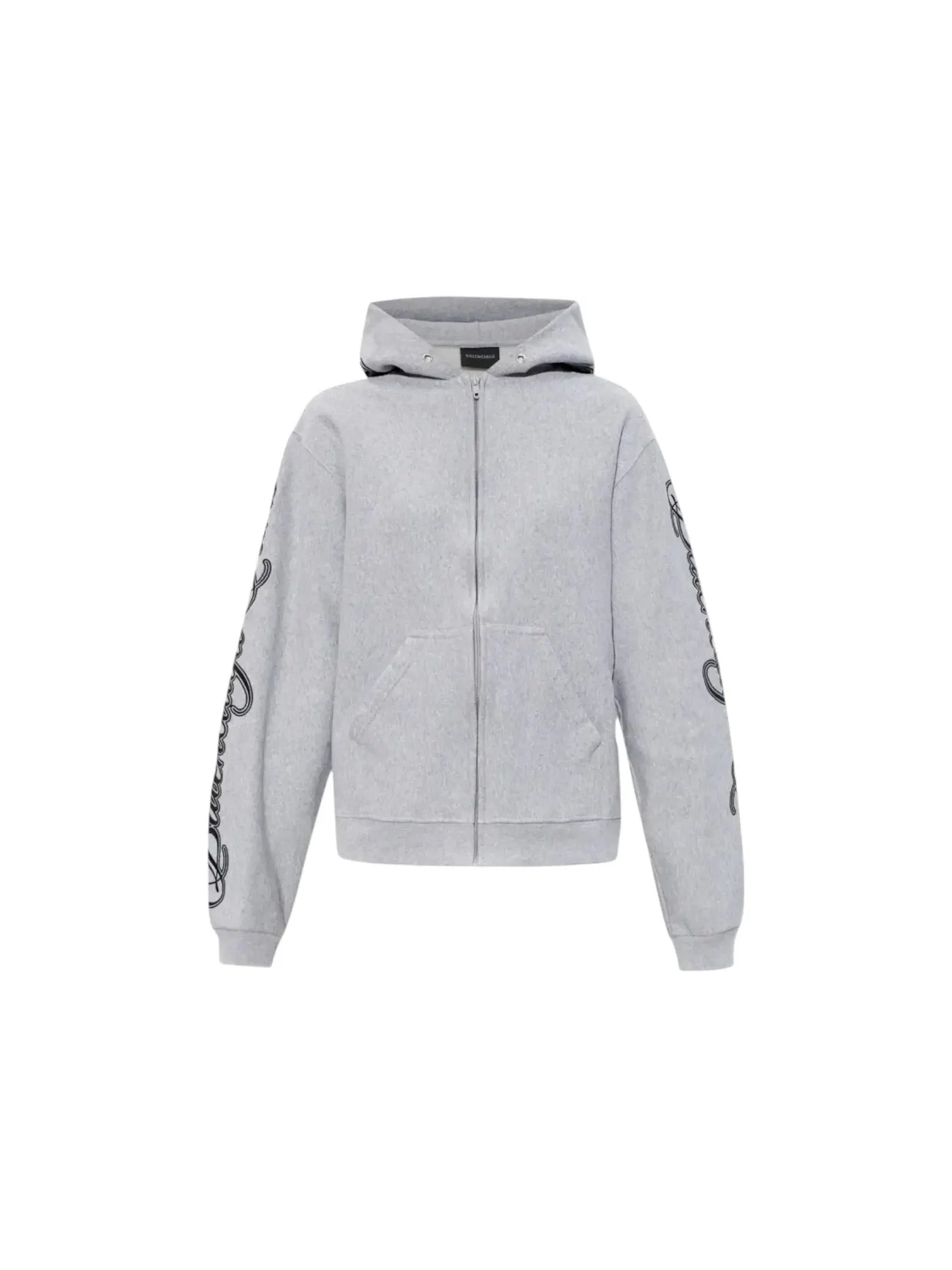 Женская худи с капюшоном Balenciaga — изображение 1 из 1, светлый серый/черный