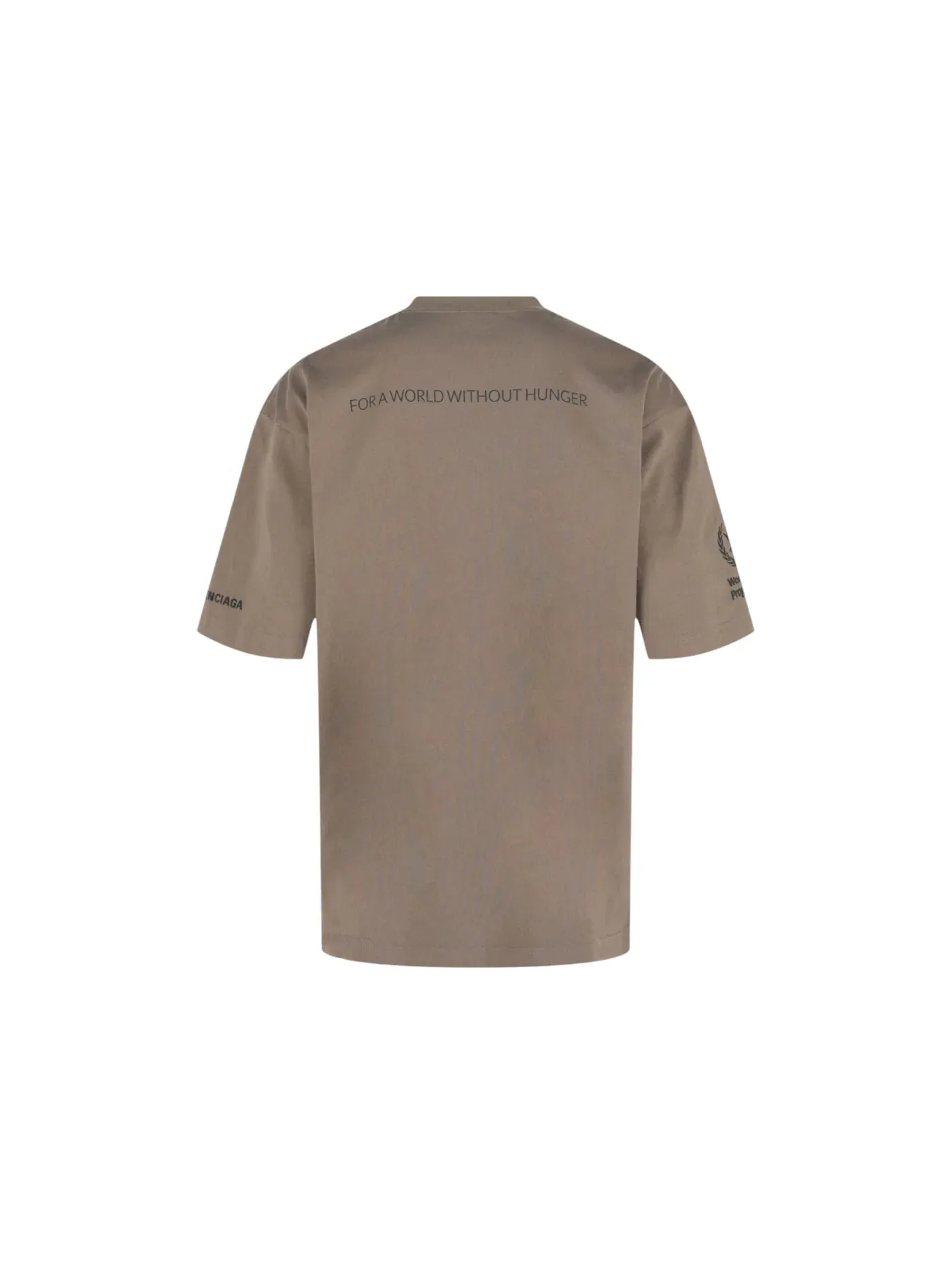 Мужская футболка с принтом Balenciaga World Food Programme Crewneck T-Shirt — изображение 2 из 3, черный
