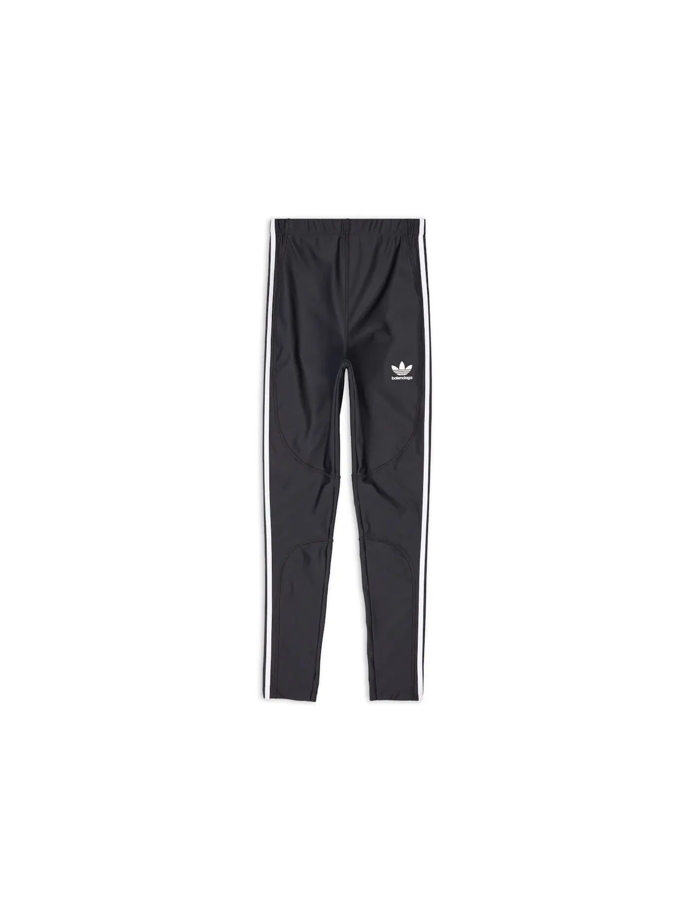 Женские леггинсы с матовым спандексом Balenciaga x Adidas Athletic — изображение 1 из 3, черный