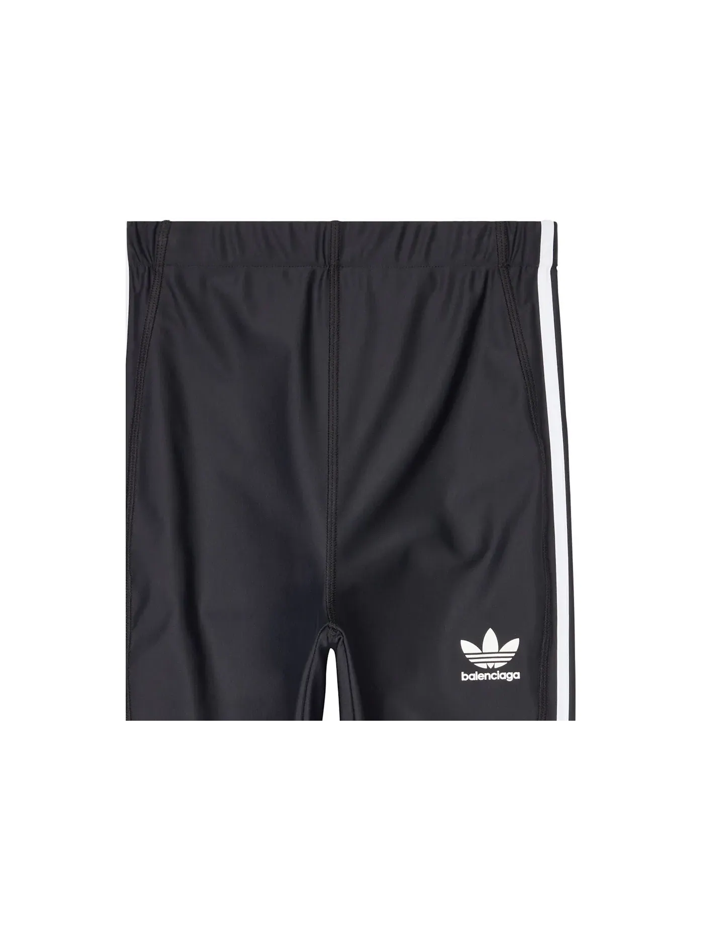 Женские леггинсы с матовым спандексом Balenciaga x Adidas Athletic — изображение 3 из 3, черный