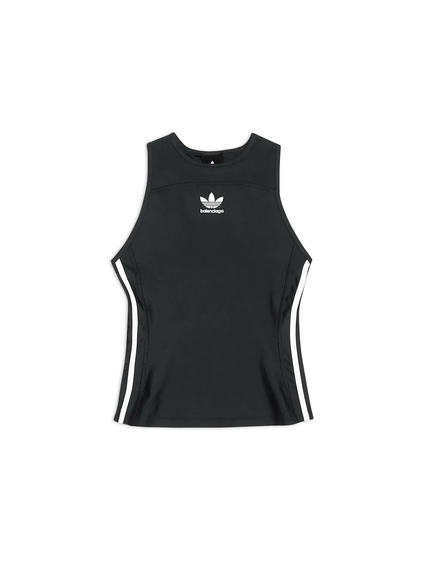 Женский топ-безрукавка с принтом Balenciaga x Adidas Athletic — изображение 1 из 2, черный