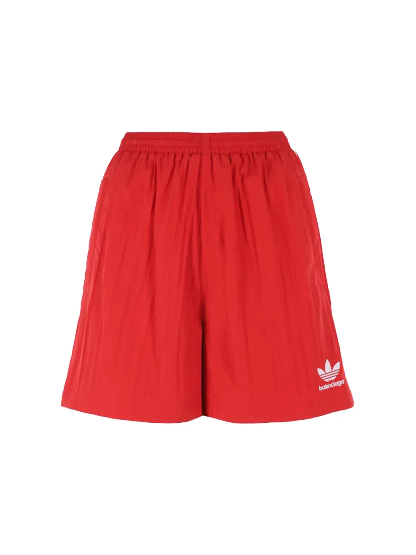 Унисекс шорты из технической ткани Crepe Balenciaga x Adidas — изображение 1 из 3, красный