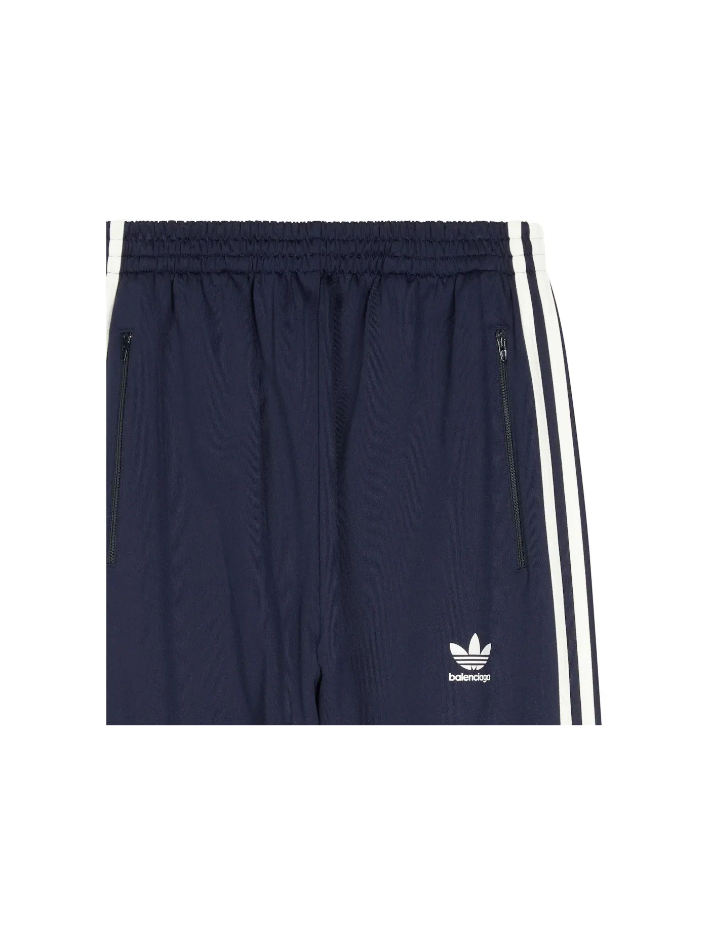 Мужские спортивные штаны укороченные Balenciaga x Adidas — изображение 2 из 2, темно-синий