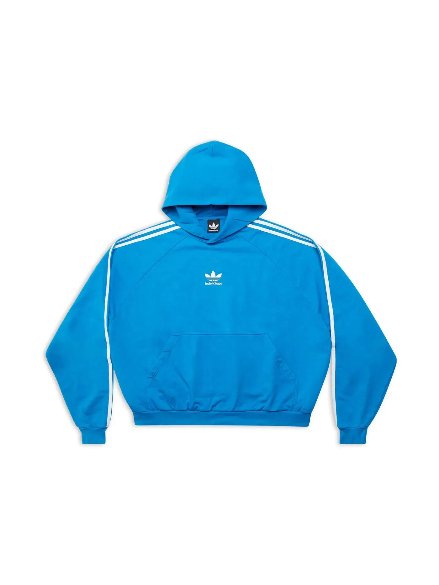 Детский худи свободного кроя Balenciaga x Adidas Fit — изображение 1 из 1, синий