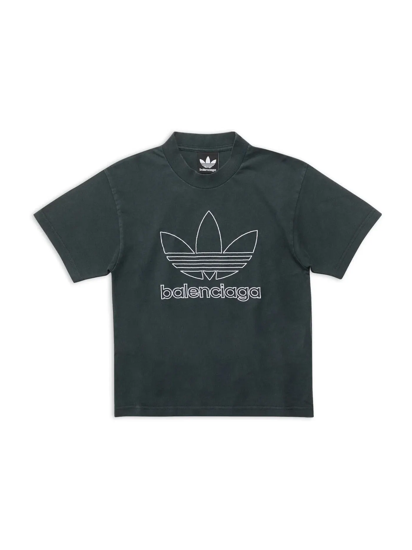 Детская футболка с принтом Balenciaga x Adidas Kids T-Shirt — изображение 1 из 1, зеленый