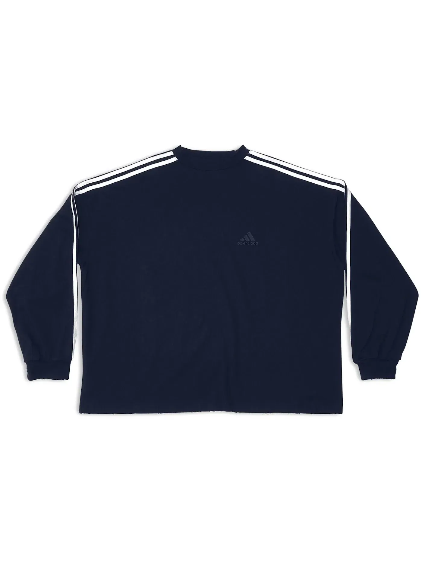 Мужская футболка с длинным рукавом Balenciaga x Adidas L/S T-Shirt — изображение 1 из 2, темно-синий
