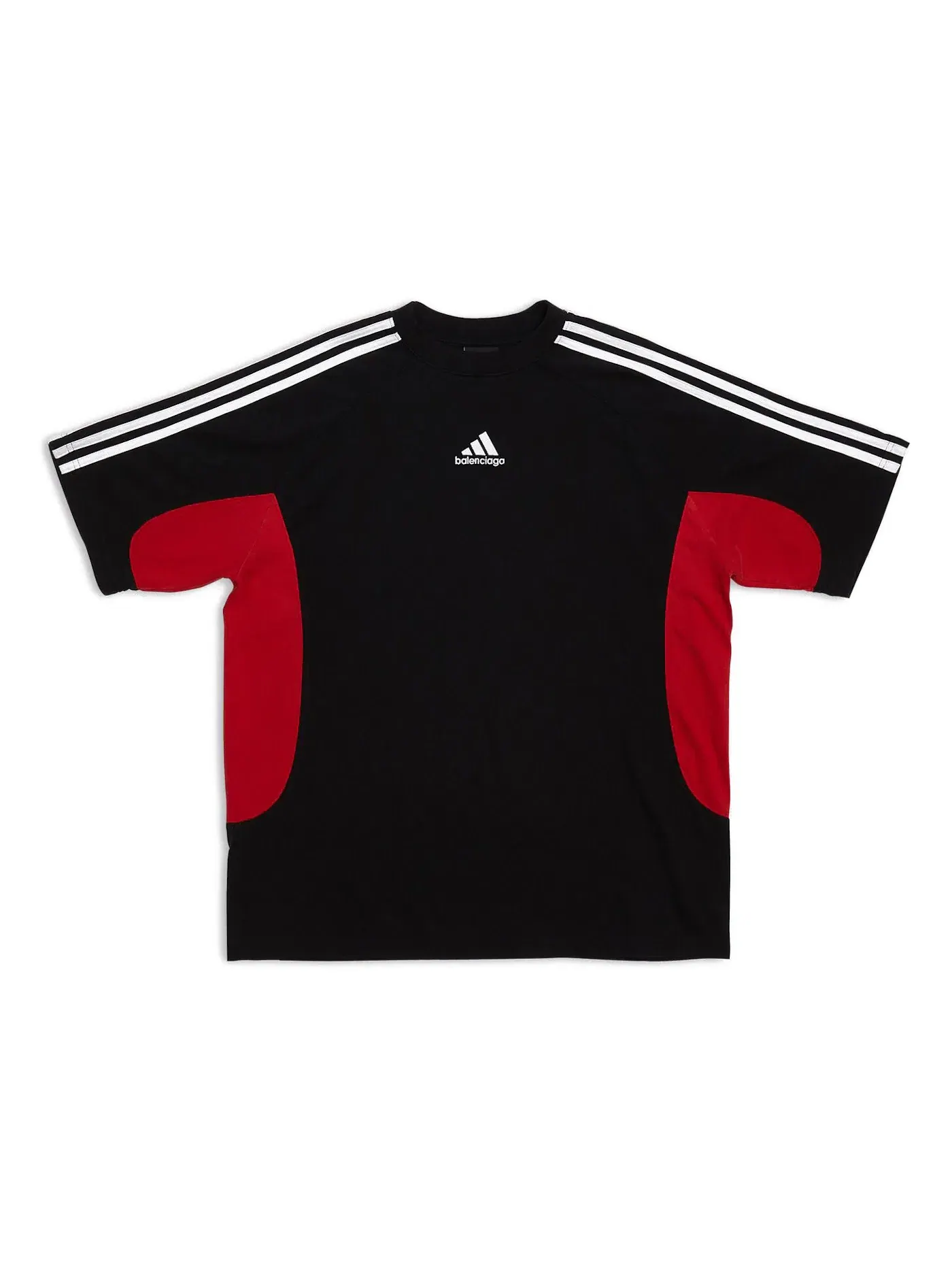 Мужская футболка с принтом Balenciaga x Adidas Medium Fit T-Shirt — изображение 1 из 2, черный красный