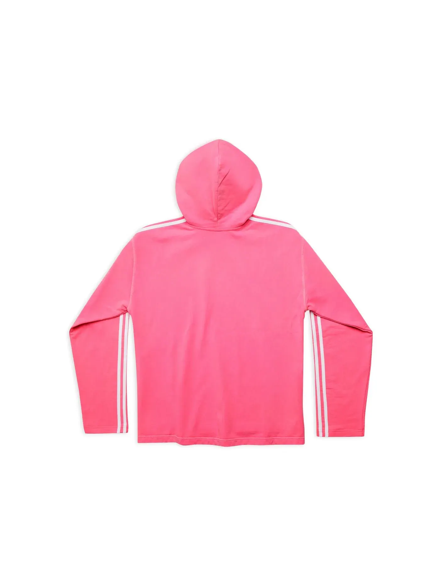 Женский худи с принтом No Rib Hoodie Medium Fit Balenciaga — изображение 2 из 3, неоновый розовый