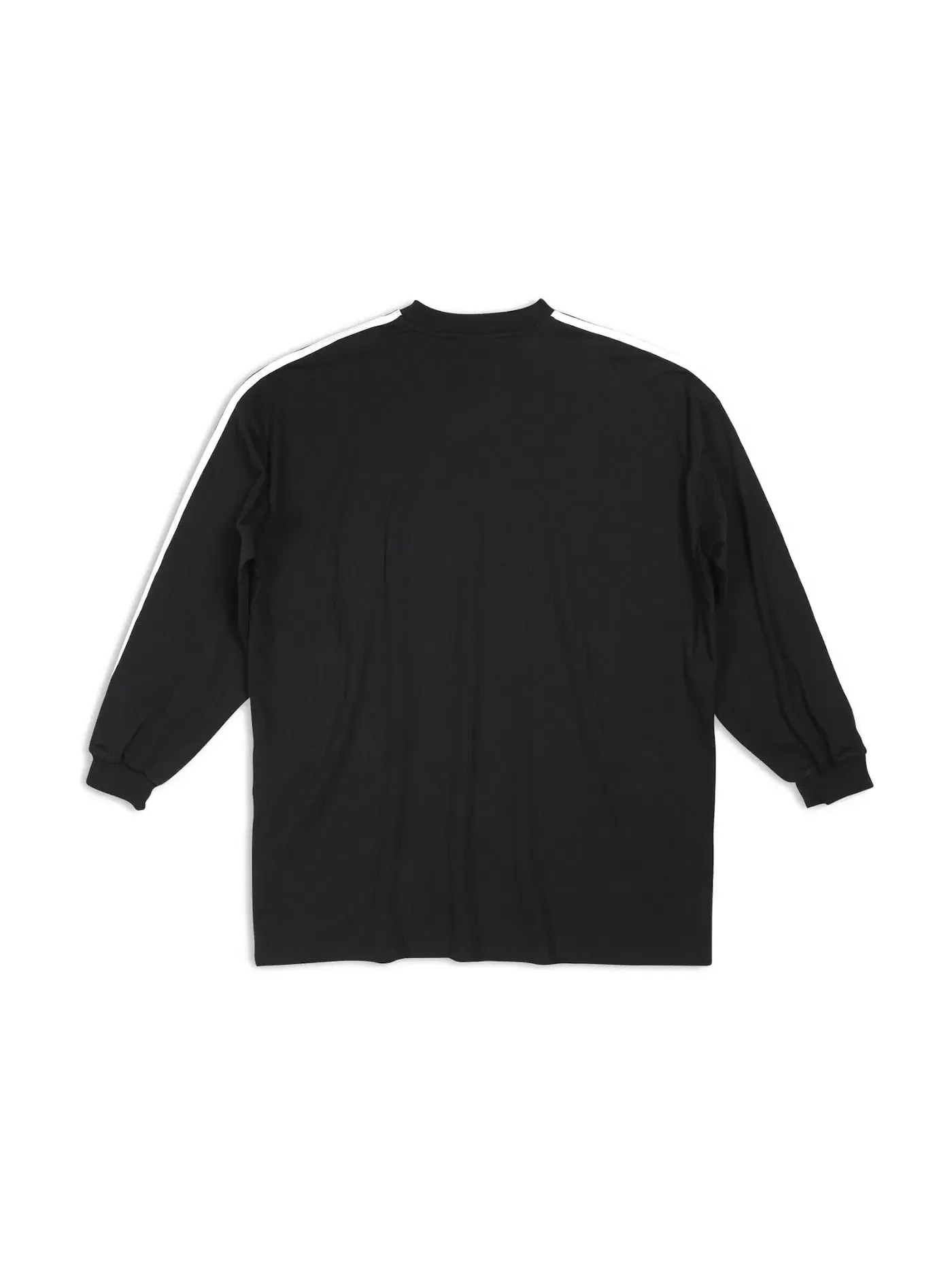 Мужская футболка с длинным рукавом оверсайз Balenciaga x Adidas — изображение 2 из 2, черный