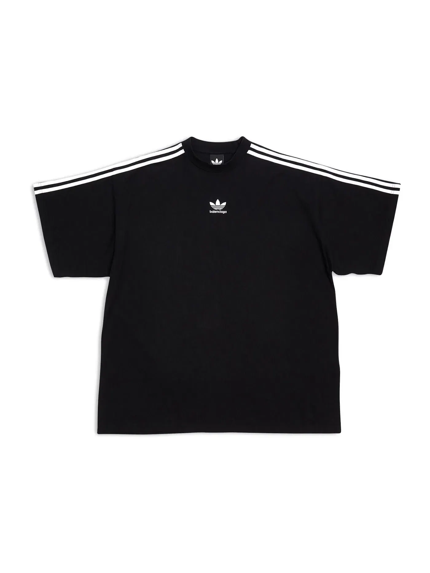 Мужская футболка оверсайз T-Shirt Balenciaga — изображение 1 из 2, черный