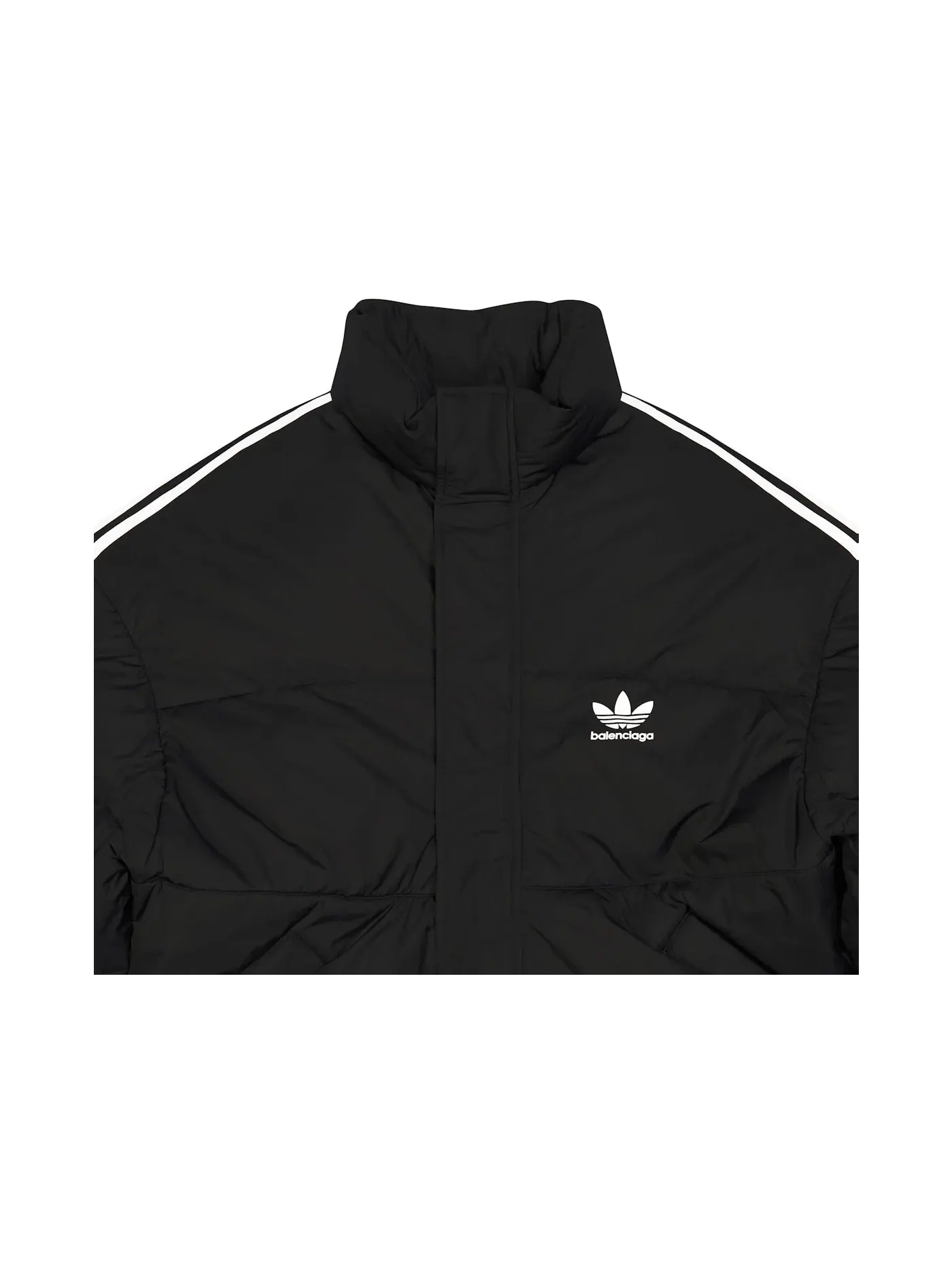 Женская куртка-пуховик Balenciaga x Adidas Puffer Jacket — изображение 2 из 2, черный