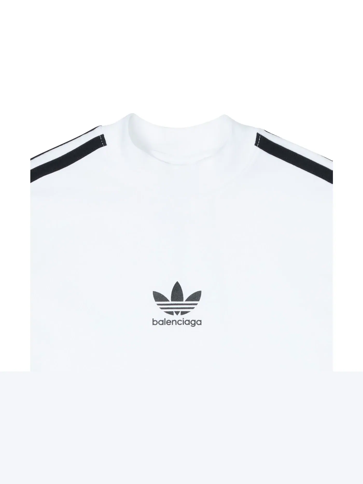Женская футболка с принтом Balenciaga x Adidas Shrunk Balenciaga — изображение 3 из 3, белый