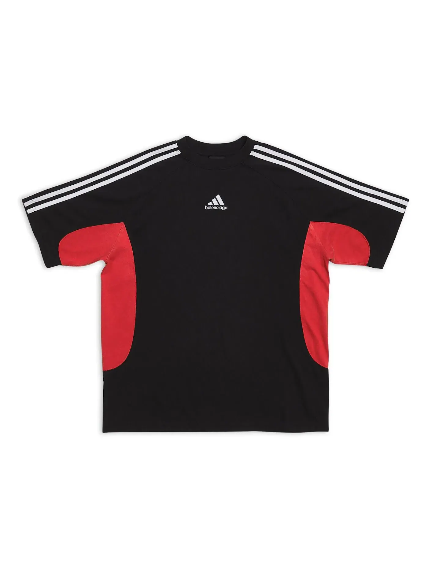 Мужская футболка с принтом Balenciaga x Adidas Fit — изображение 1 из 2, черный
