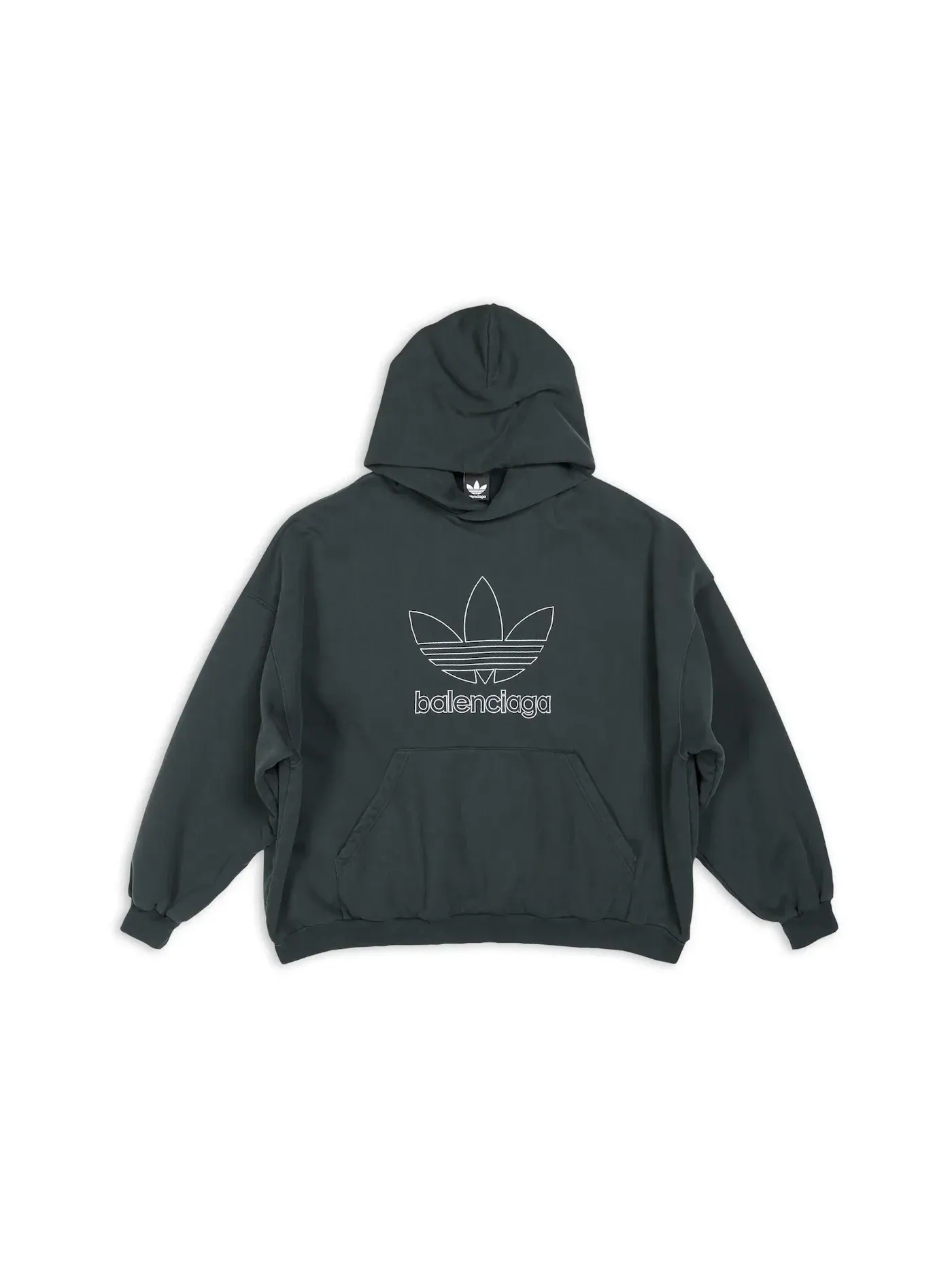 Унисекс худи большого размера Fit Balenciaga — изображение 1 из 1, зеленый