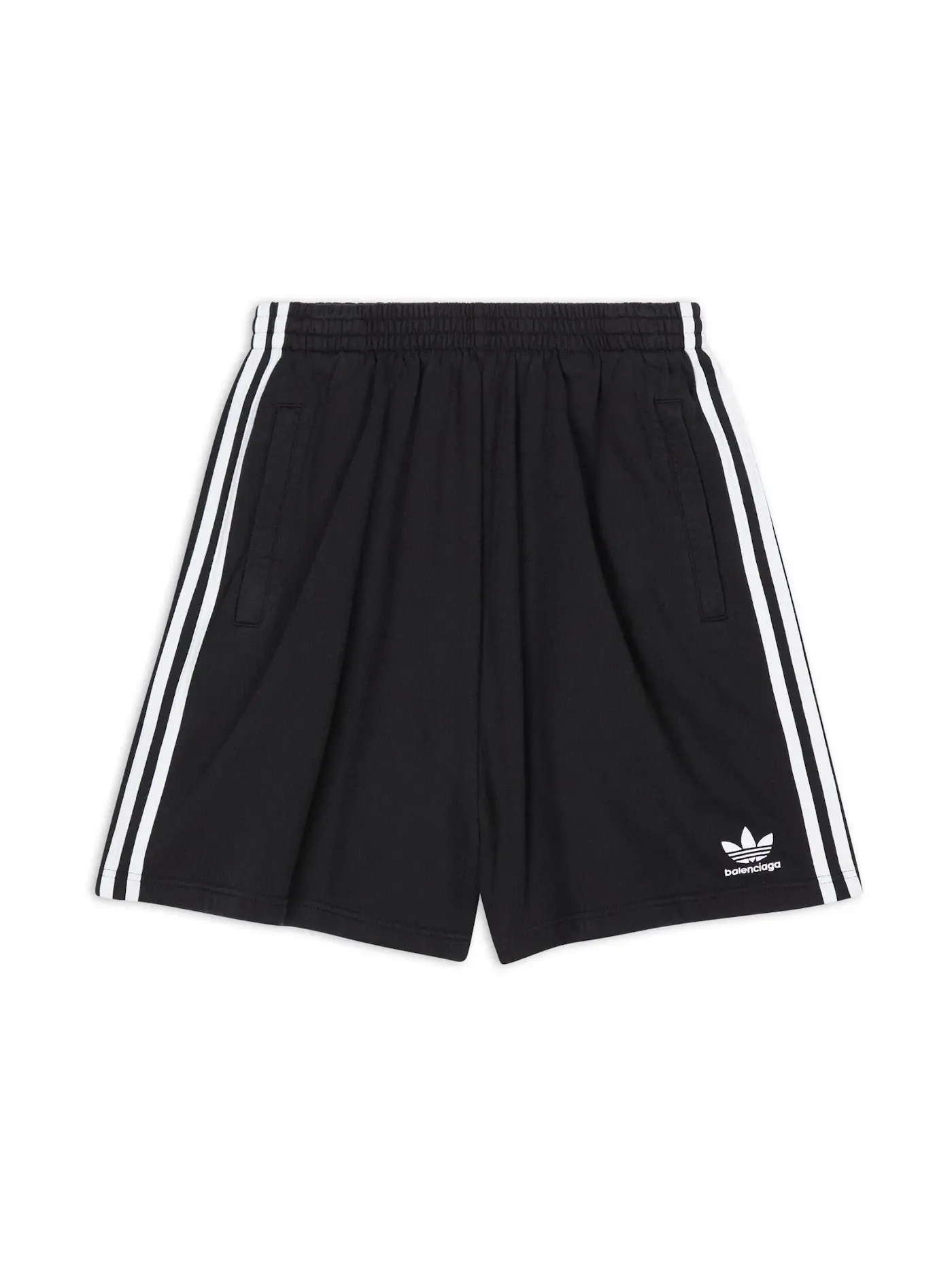 Детские шорты с логотипом Balenciaga x Adidas — изображение 1 из 1, черный