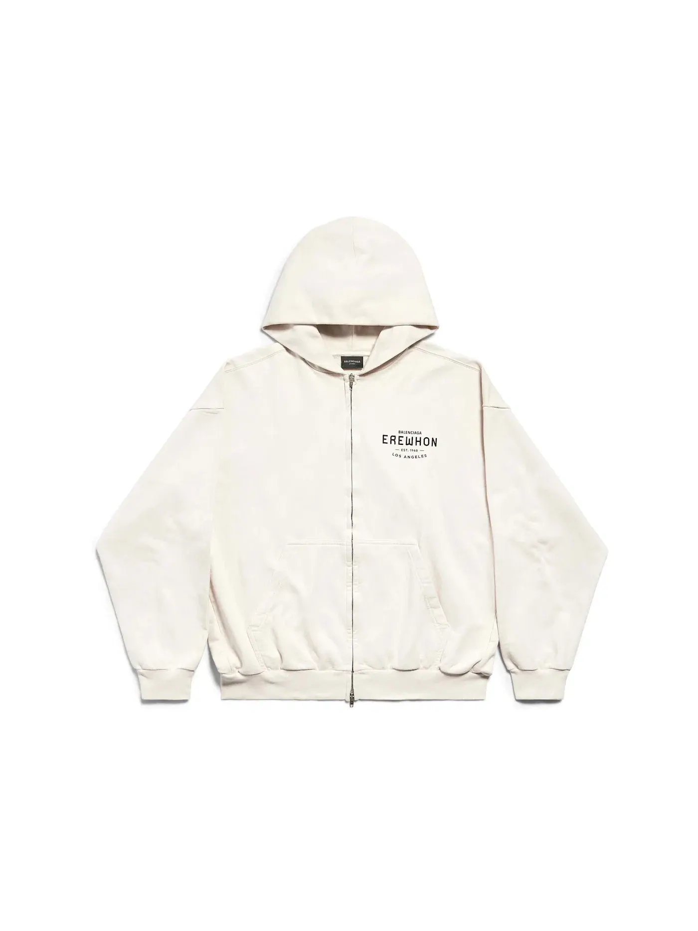 Унисекс худи Balenciaga x Erewhon Los Angeles — изображение 1 из 2, бежевый/черный
