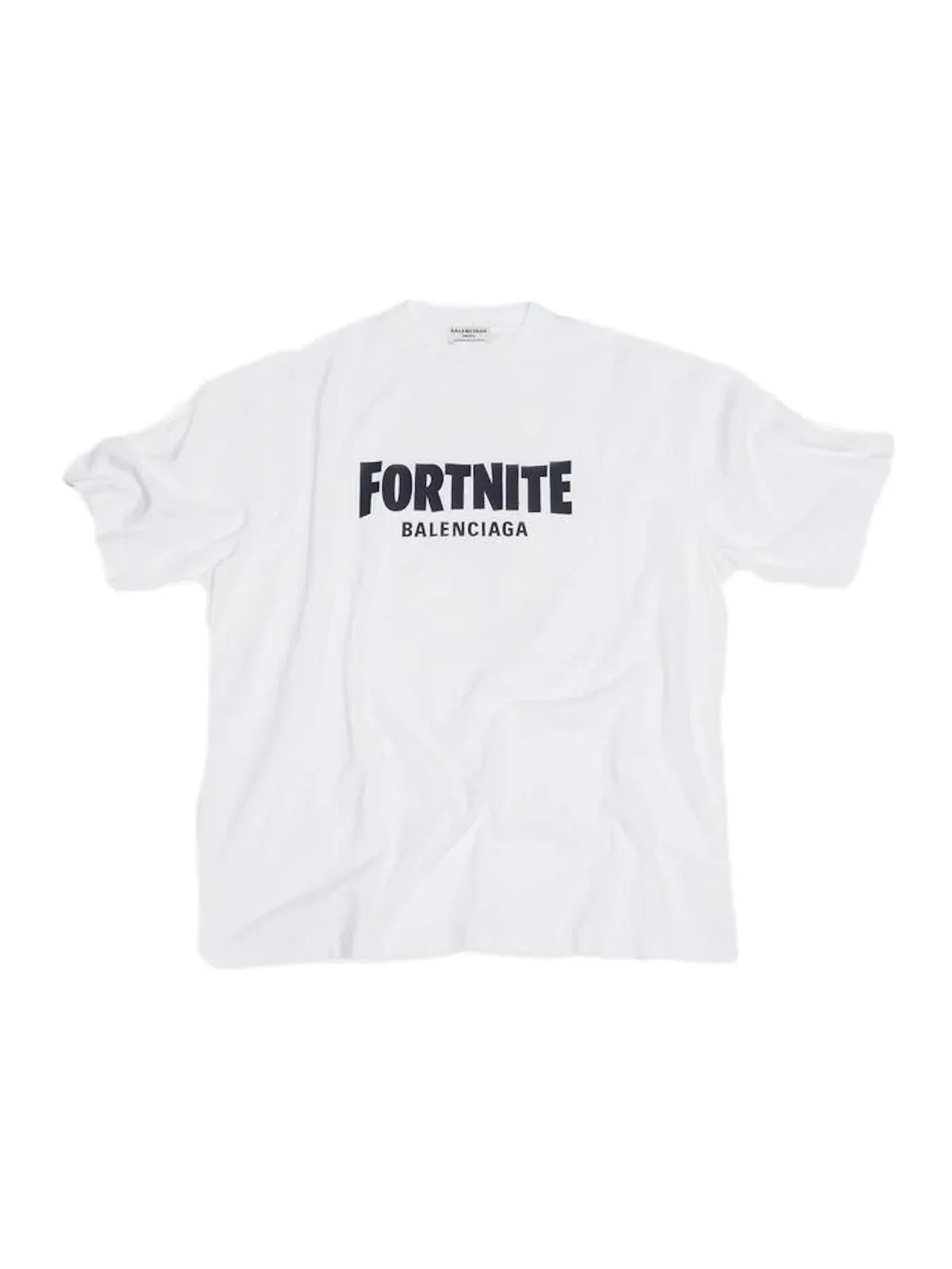 Женская футболка с принтом Balenciaga x FORTNITE2021 Medium Fit T-shirt Balenciaga — изображение 1 из 2, белый