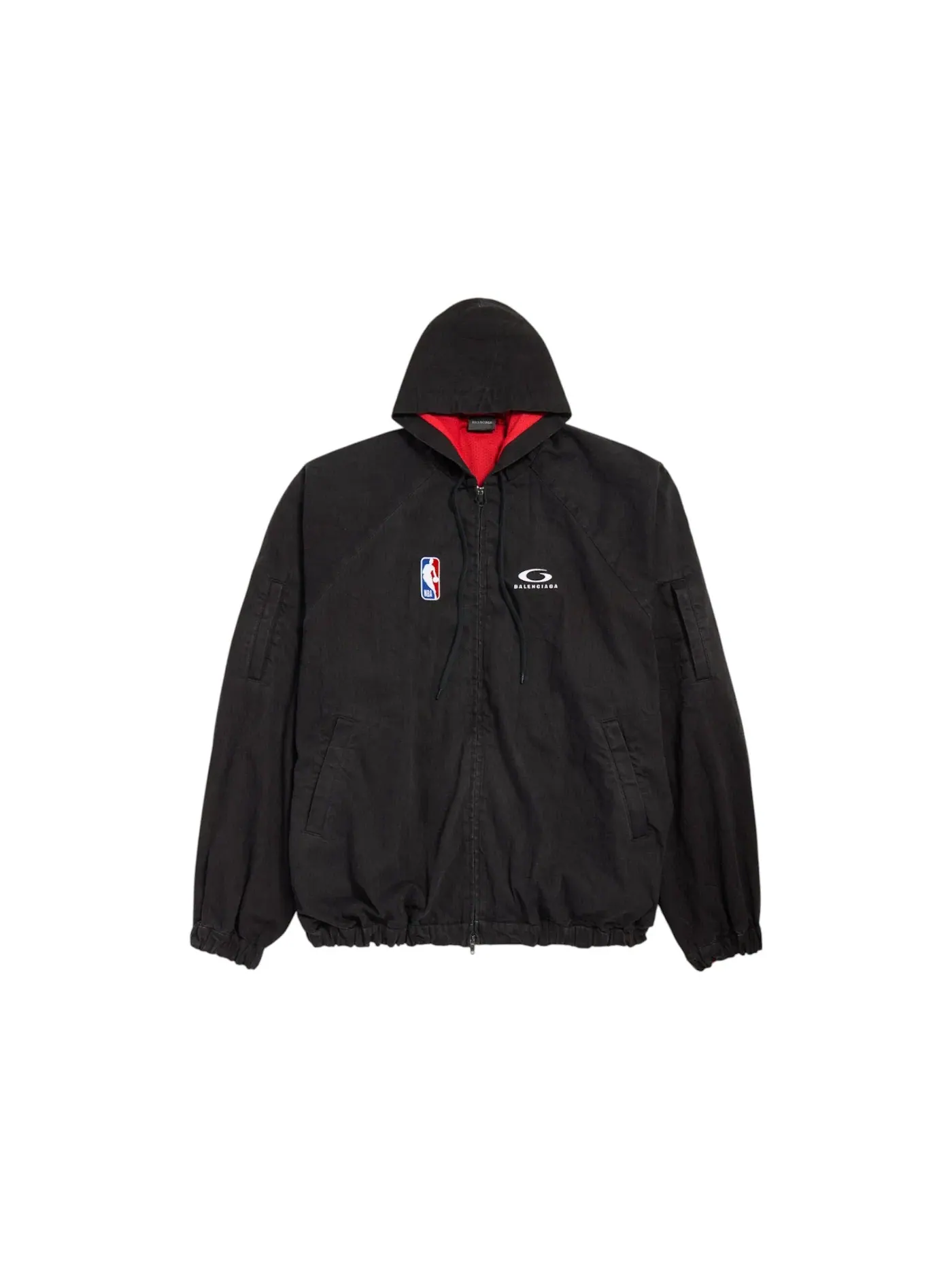 Мужская куртка с принтом Balenciaga x NBA — изображение 1 из 1, черный