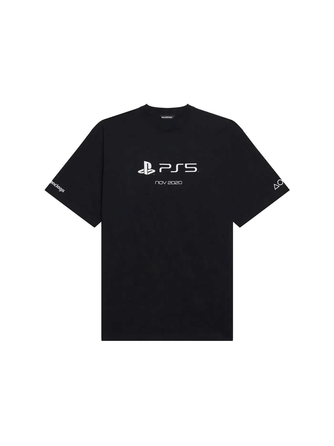 Мужская футболка с принтом Balenciaga x PlayStation T-shirt Balenciaga — изображение 1 из 2, черный