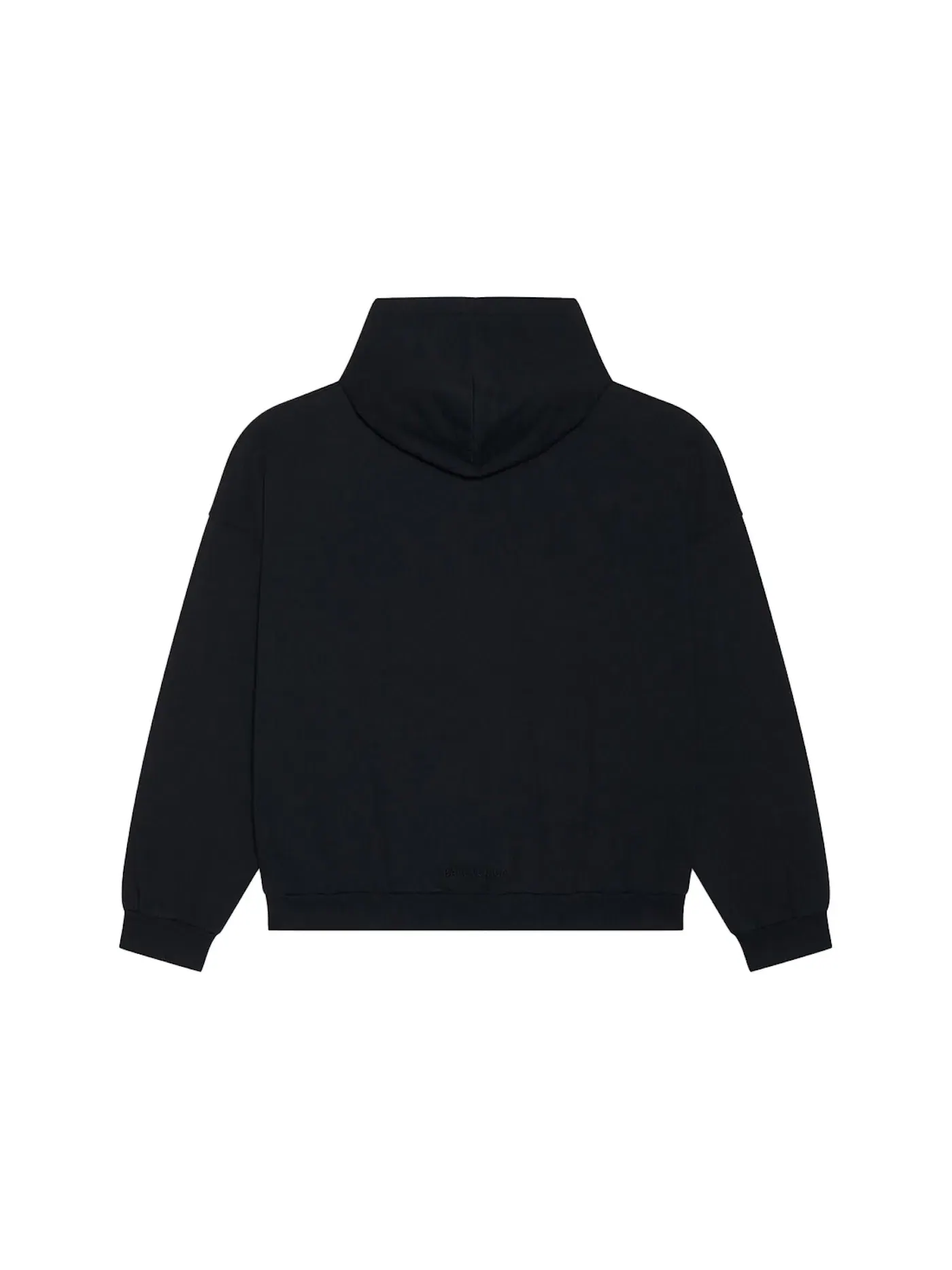 Женский худи с принтом Hoodie Balenciaga — изображение 2 из 2, черный