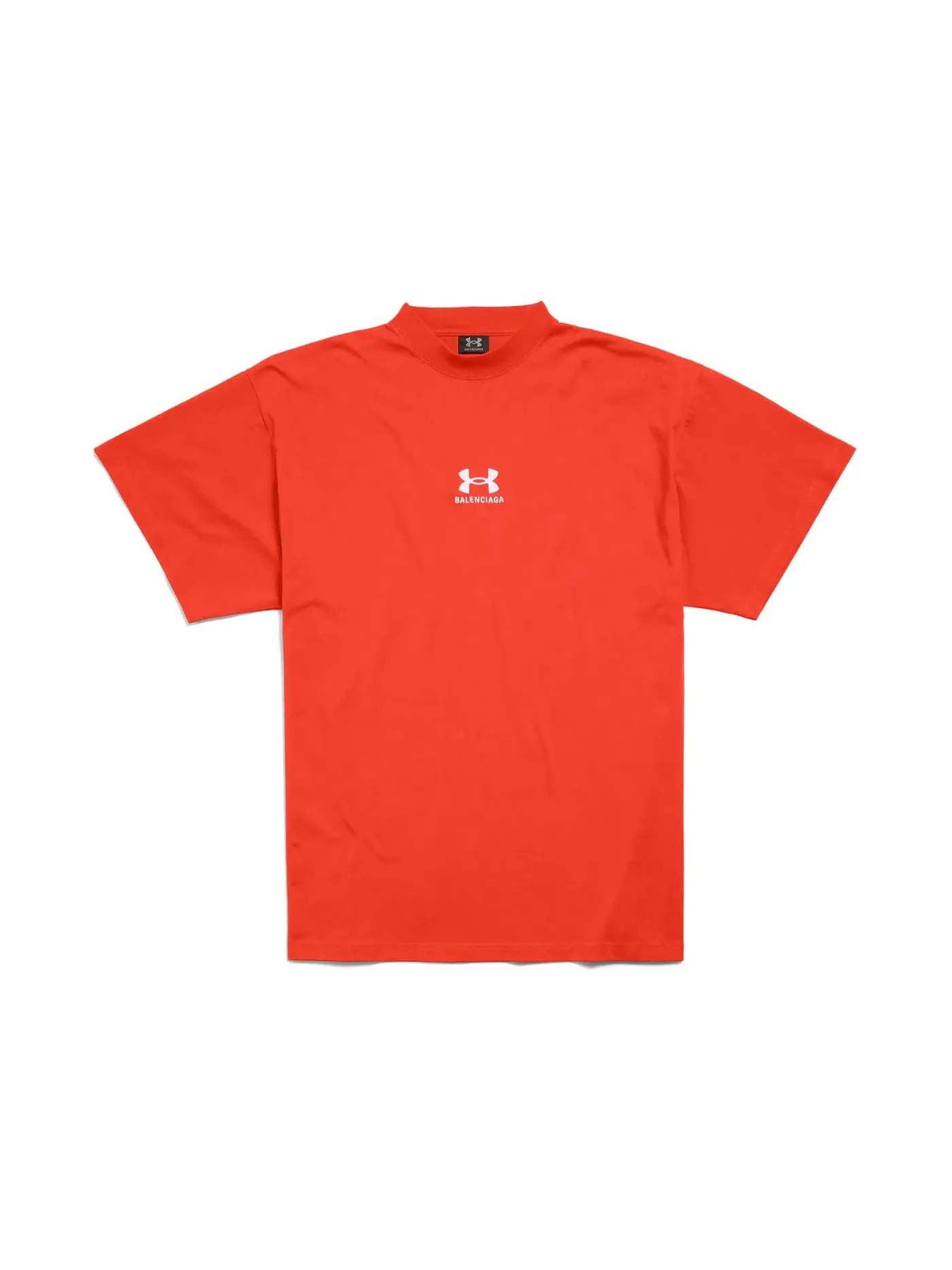 Унисекс футболка оверсайз Balenciaga x Under Armour T-shirt Oversized Fit — изображение 1 из 2, красный/белый