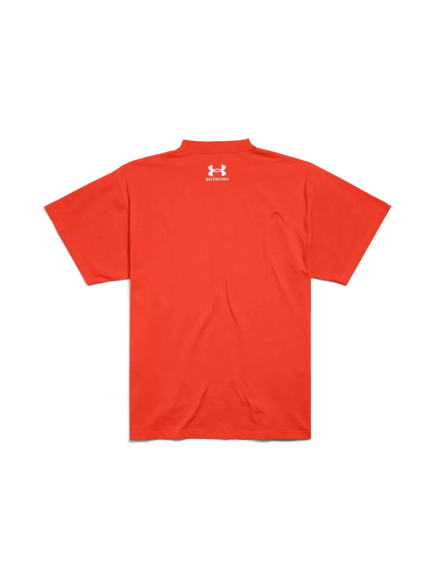 Унисекс футболка оверсайз Balenciaga x Under Armour T-shirt Oversized Fit — изображение 2 из 2, красный/белый