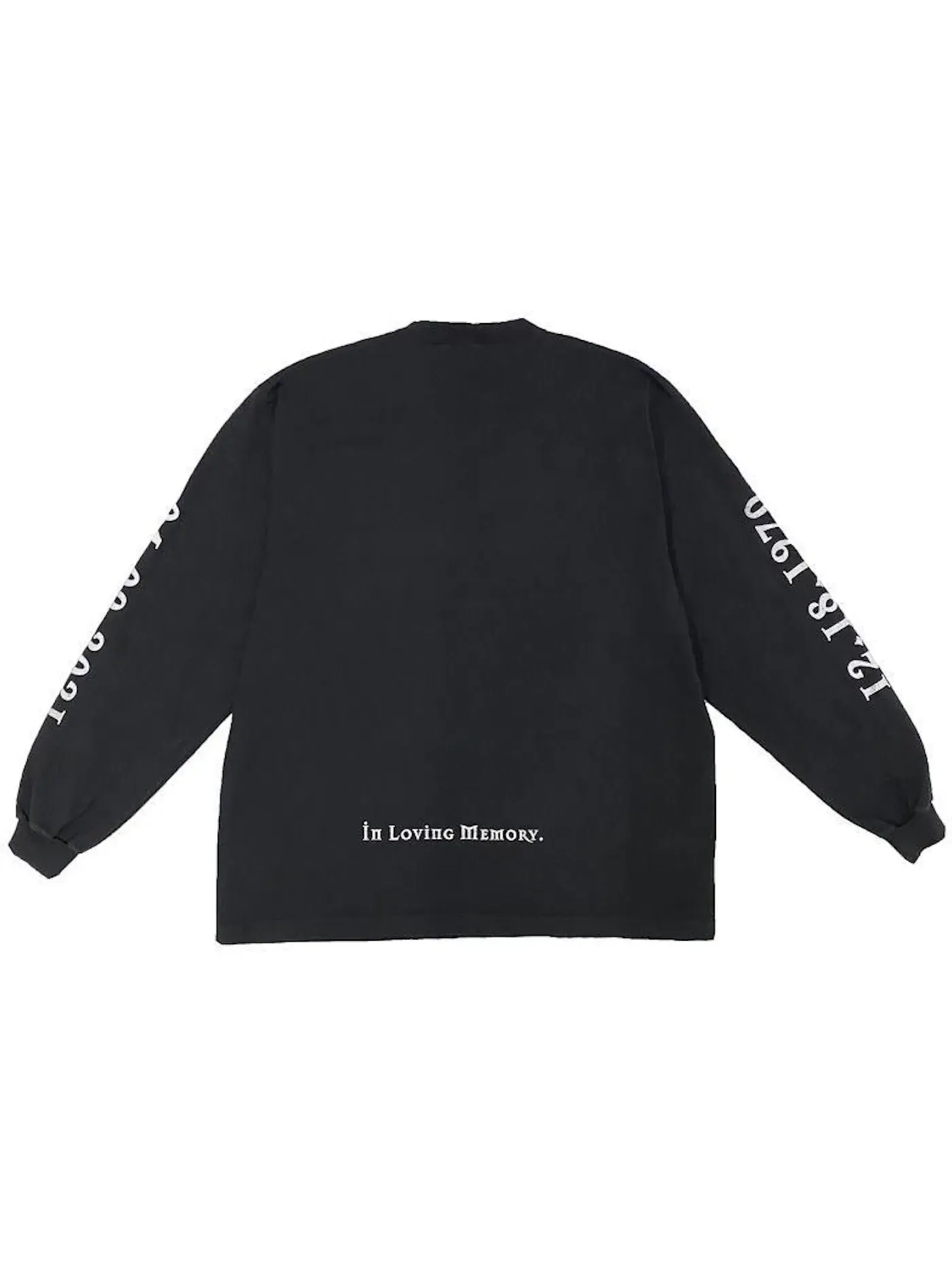 Мужская футболка с длинным рукавом с принтом Longsleeve T-Shirt Balenciaga — изображение 2 из 2, черный