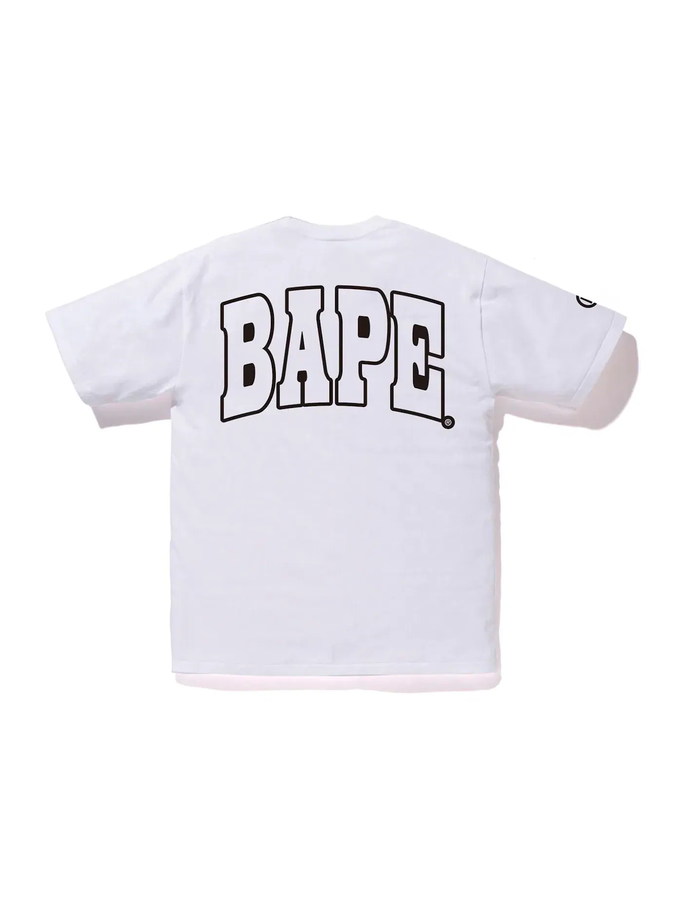 Мужская футболка с принтом BAPE 1st Camo 2nd Ape Tee — изображение 2 из 3, белый/зеленый