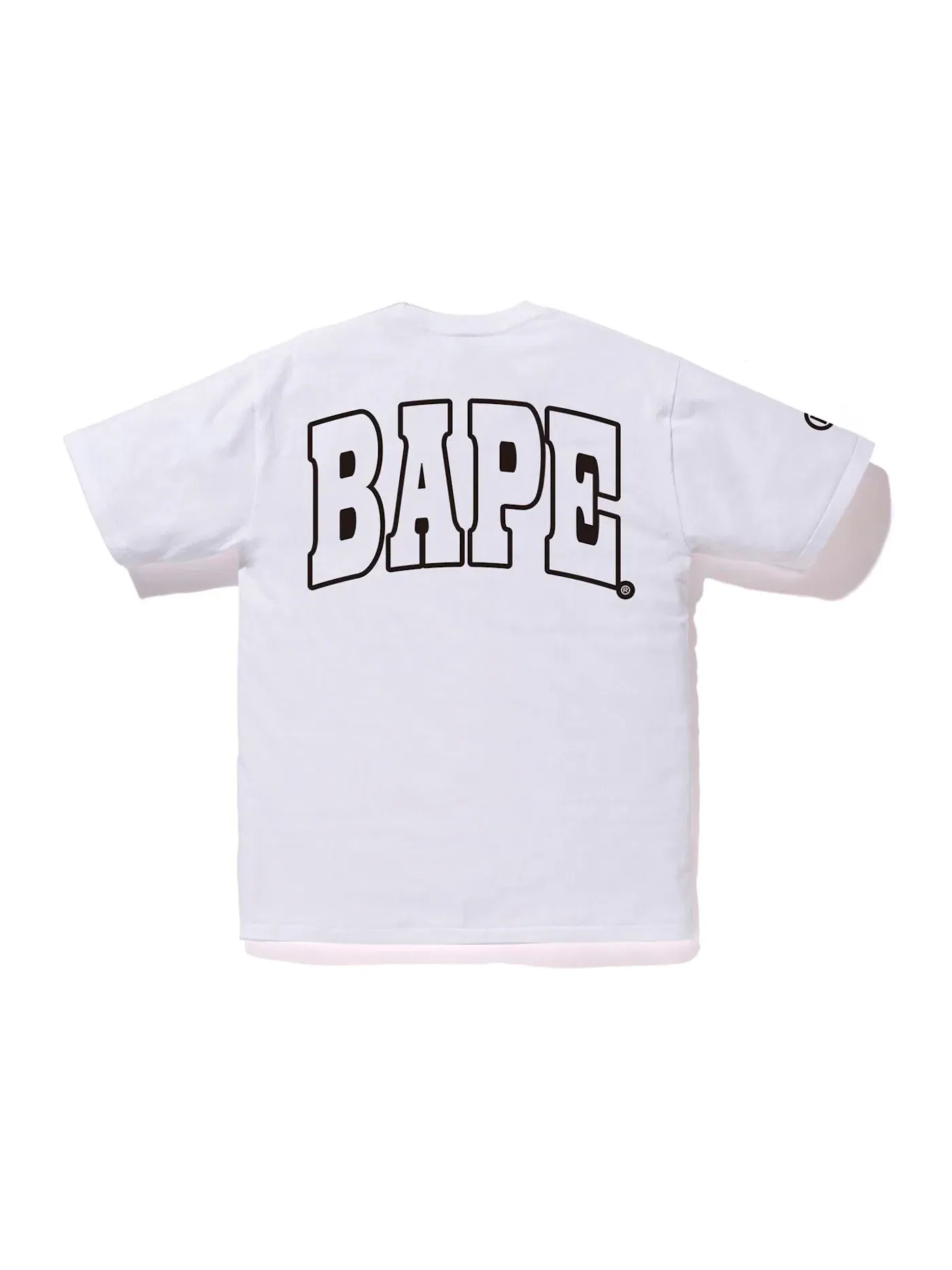Мужская футболка с принтом BAPE 1st Camo 2nd Ape Tee — изображение 2 из 3, белый/желтый