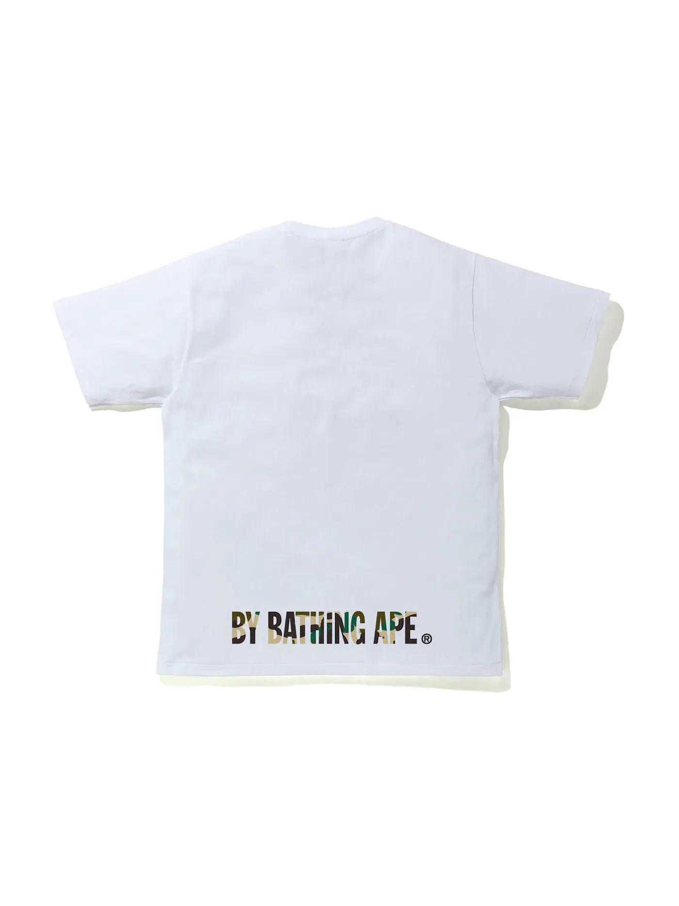 Мужская футболка с камуфляжным принтом BAPE 1st Camo Ape Face Tee BAPE — изображение 2 из 2, белый/желтый