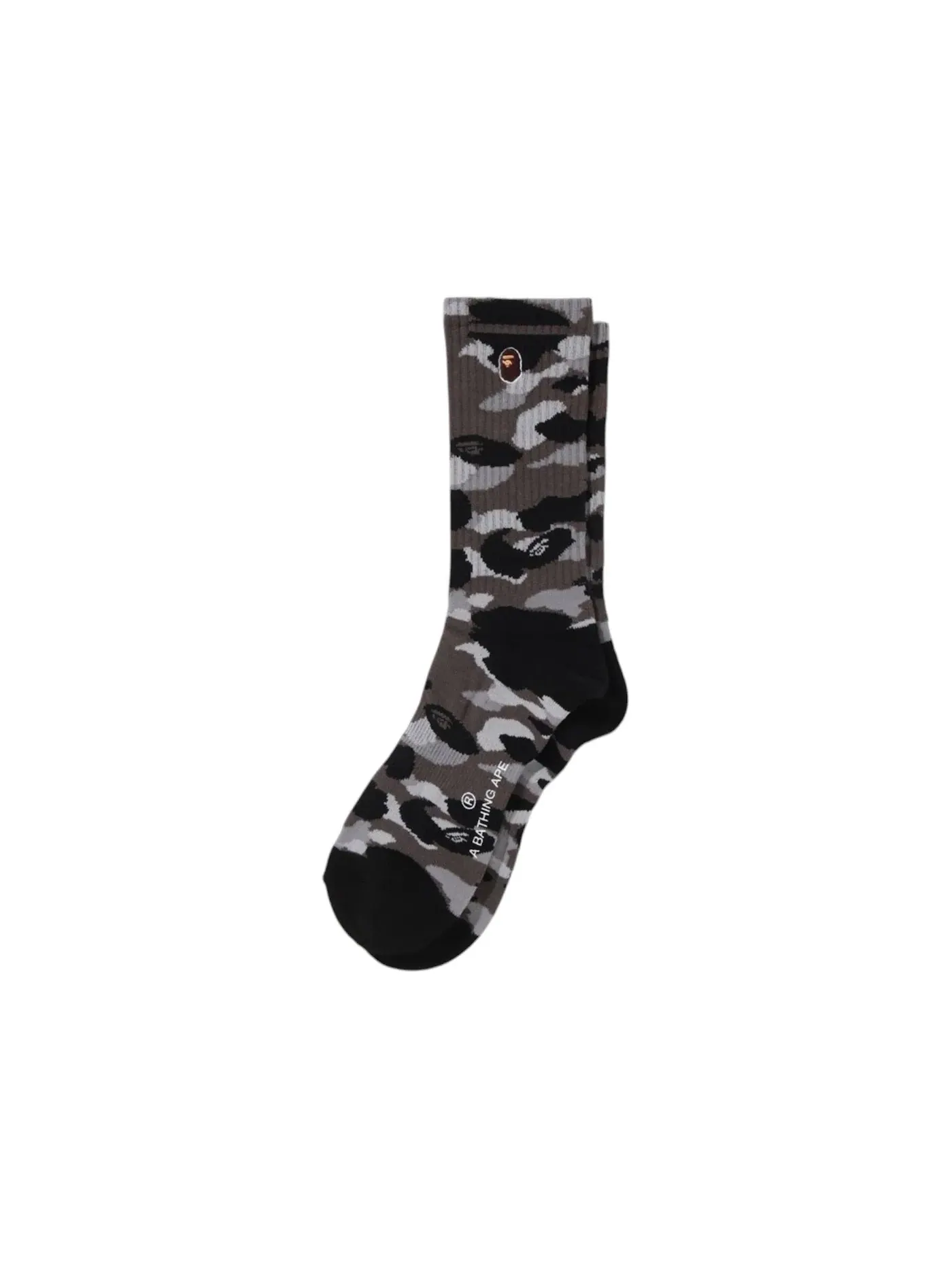 Унисекс носки с принтом BAPE Socks BAPE — изображение 1 из 1, серый