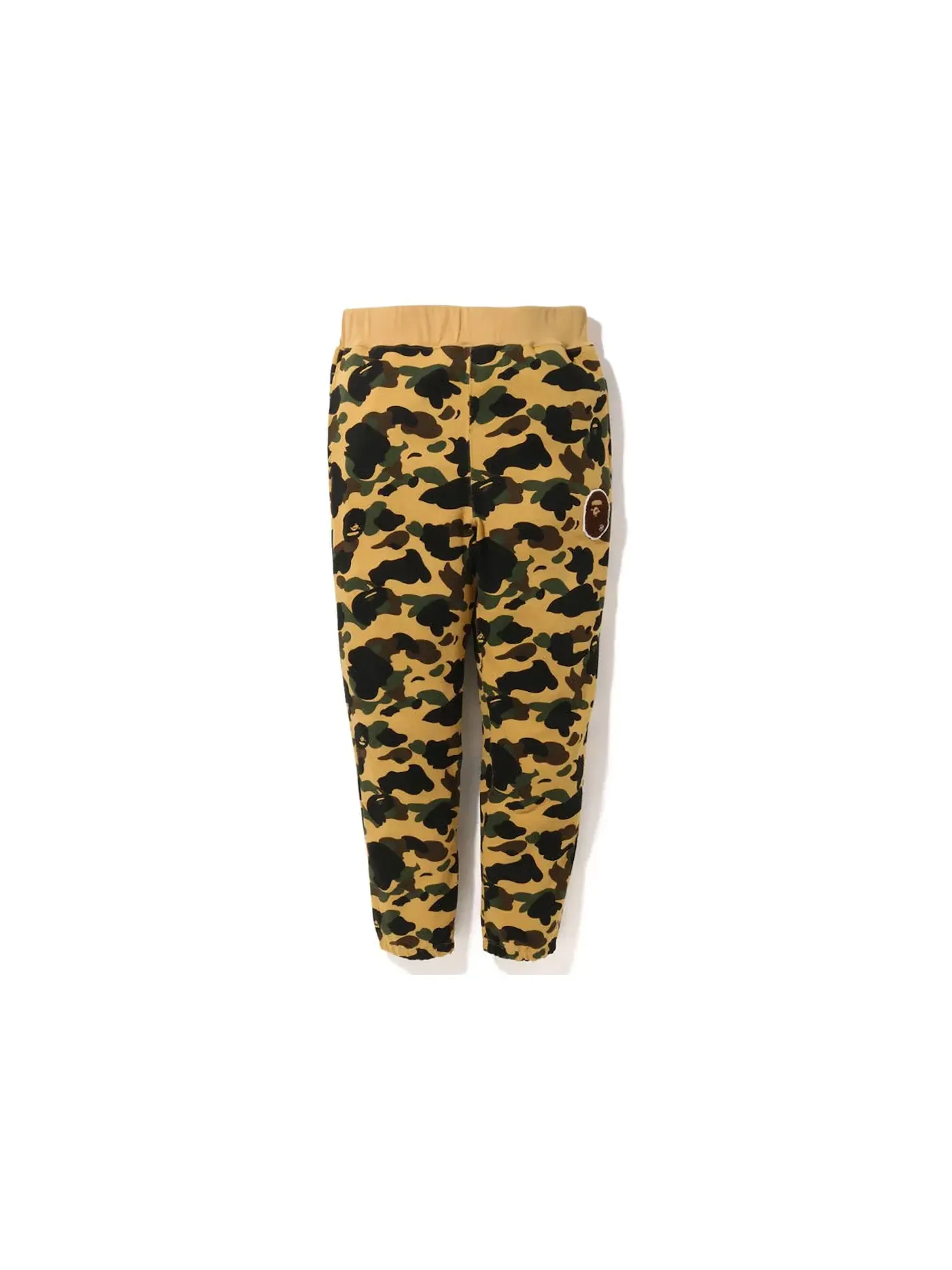 Мужские спортивные штаны с принтом Camo Ape Head BAPE — изображение 1 из 2, желтый