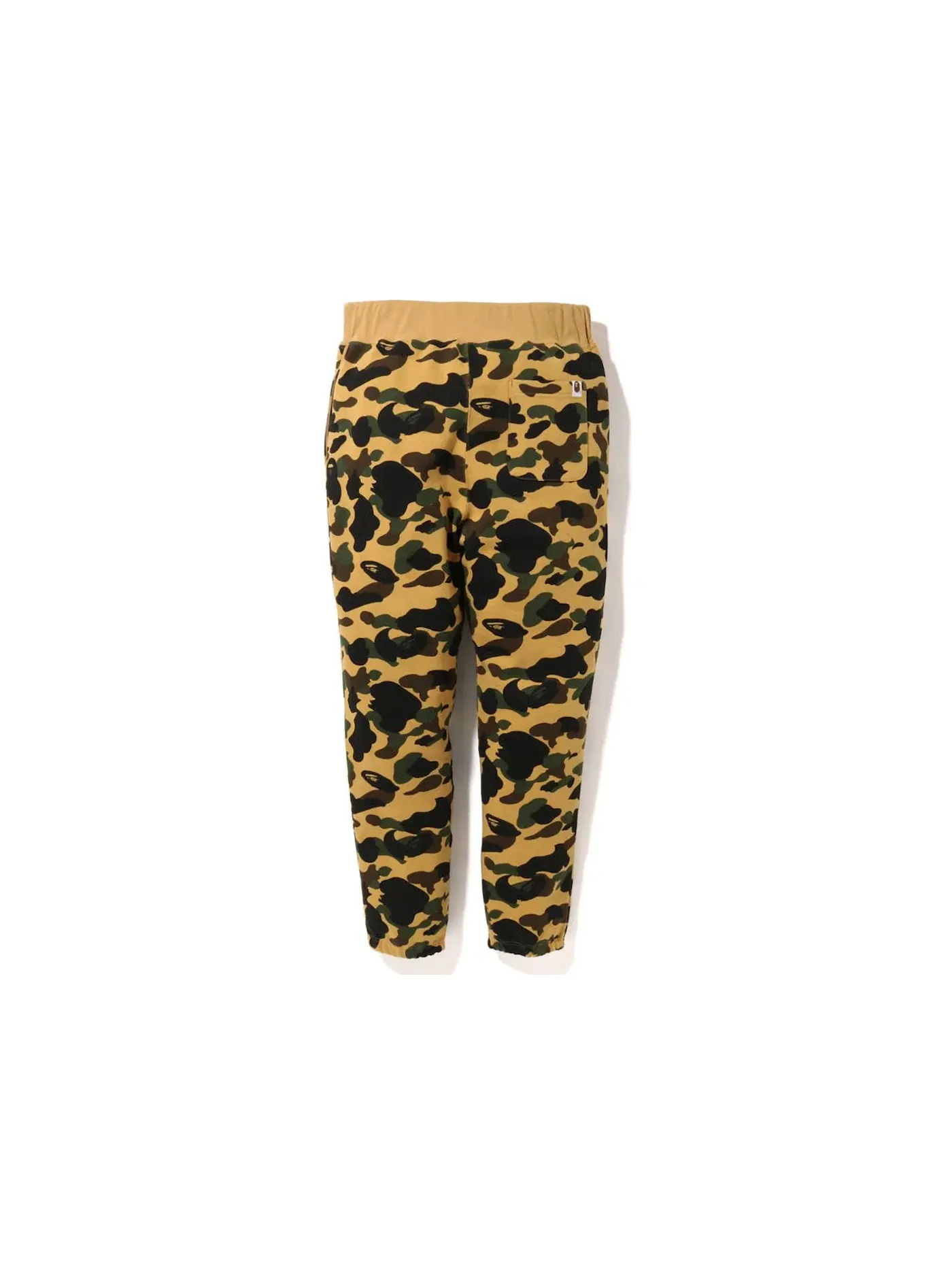Мужские спортивные штаны с принтом Camo Ape Head BAPE — изображение 2 из 2, желтый